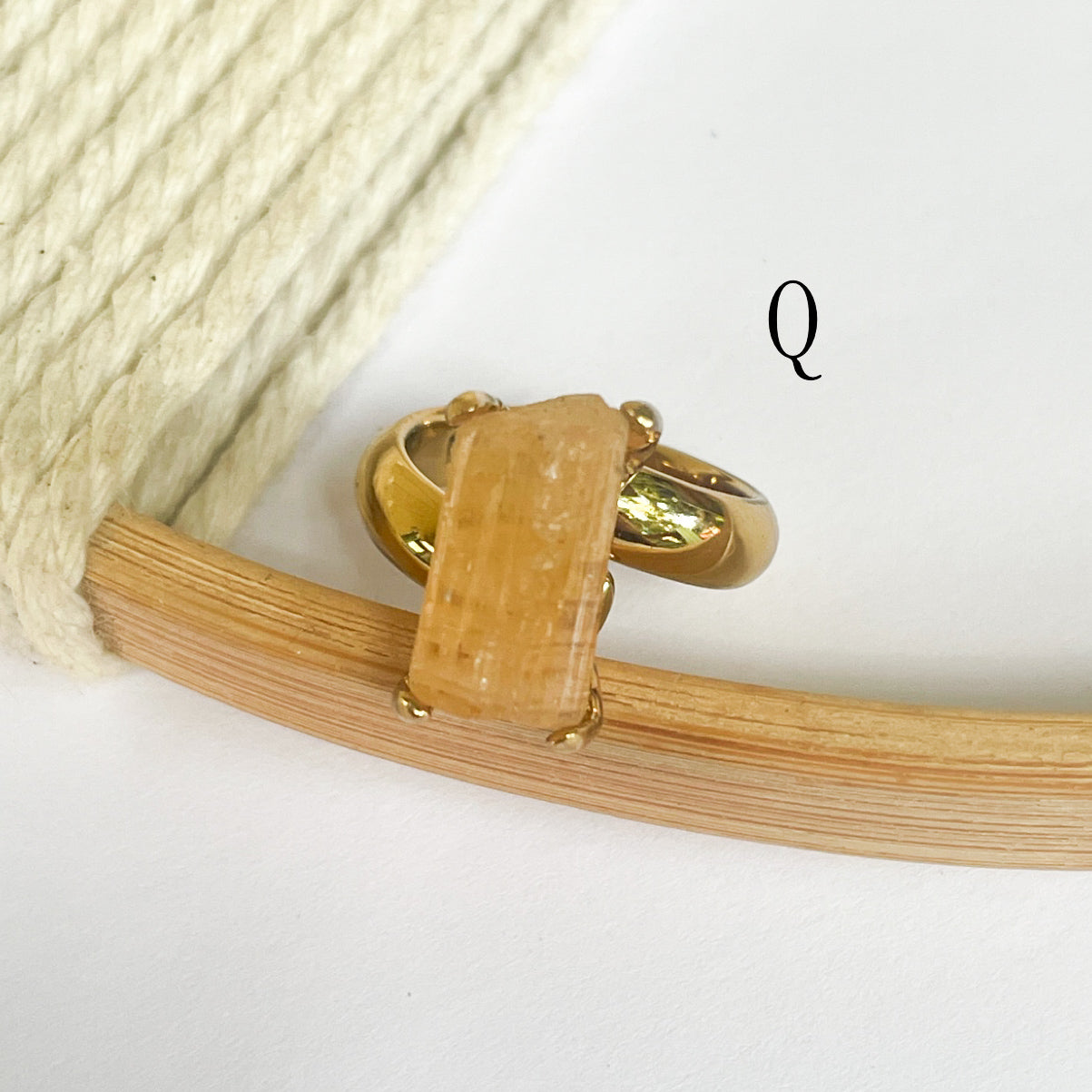 Golden Imperial Topaz Progn Ring - Alchemia Gold