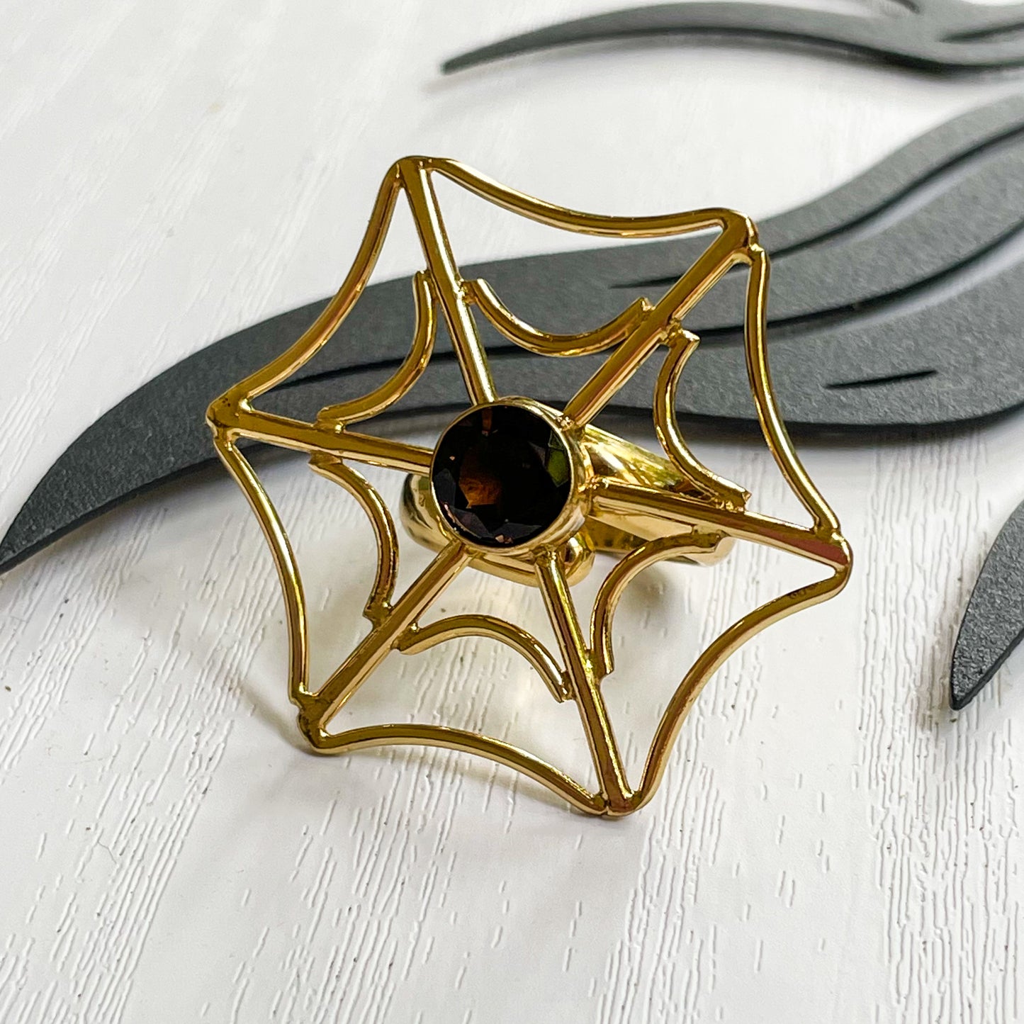 Halloween Spider Web Ring & Pendant  - Alchemia Gold