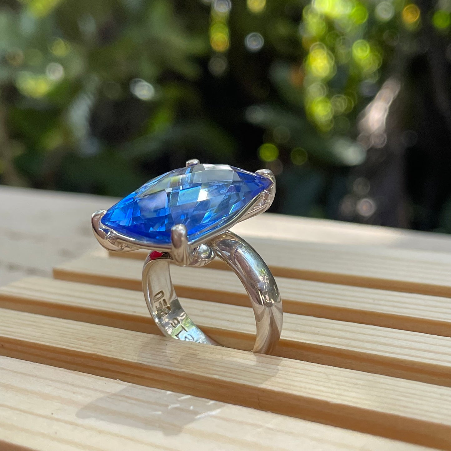 Siberian Quartz Prong Ring-Solid Sterling Silver