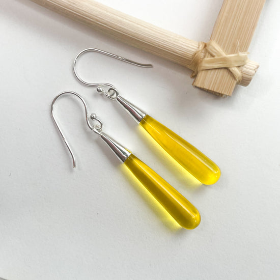 Color Drop Earrings - Both Metals