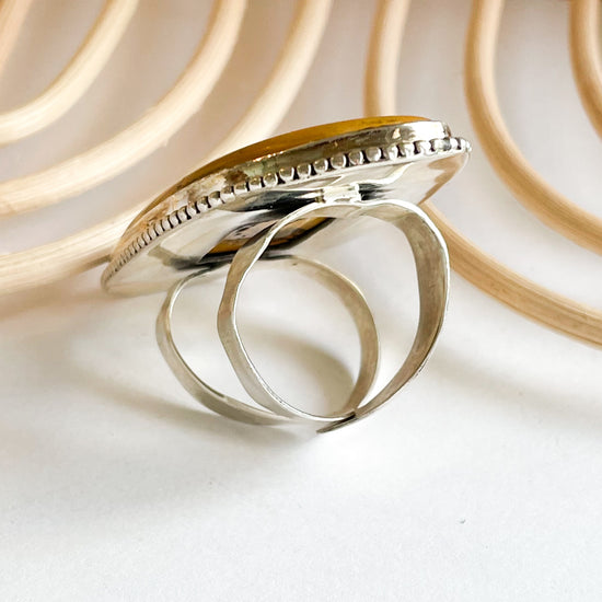 Mookiate Flex Cuff Statement Ring - Solid Sterling Silver