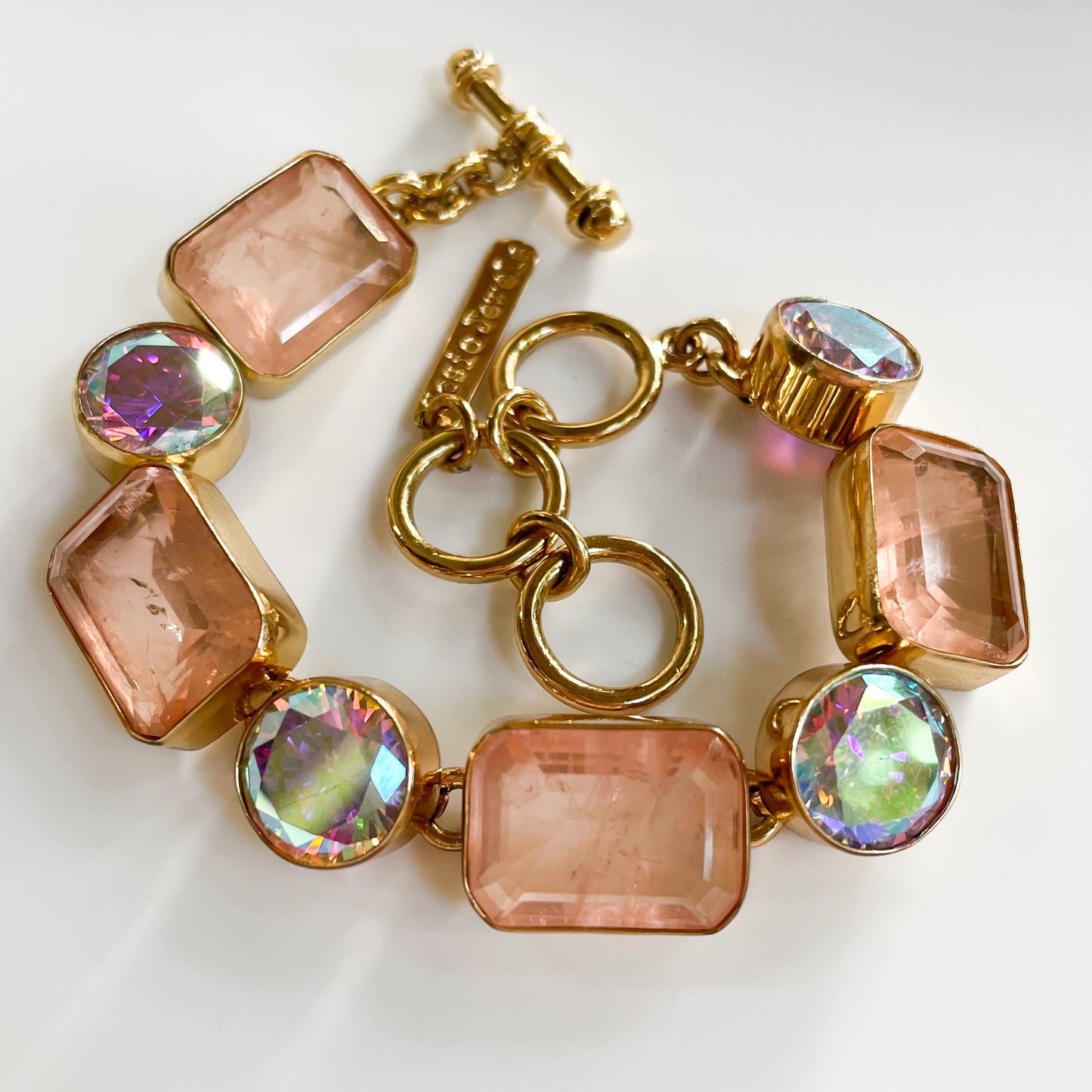 Blush Morganite Fusion - Both Metals