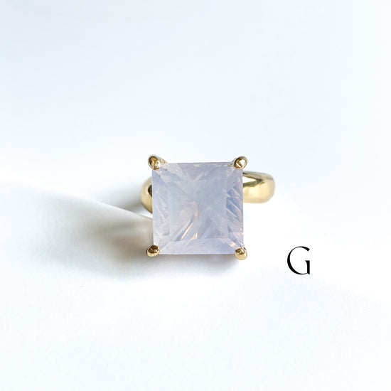 Lavender Quartz Prong Ring - Alchemia