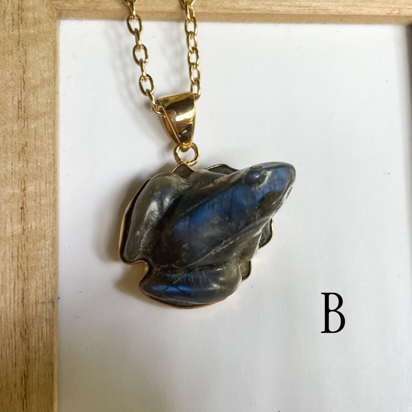 Labradorite Frog Pendant - Alchemia or Sterling