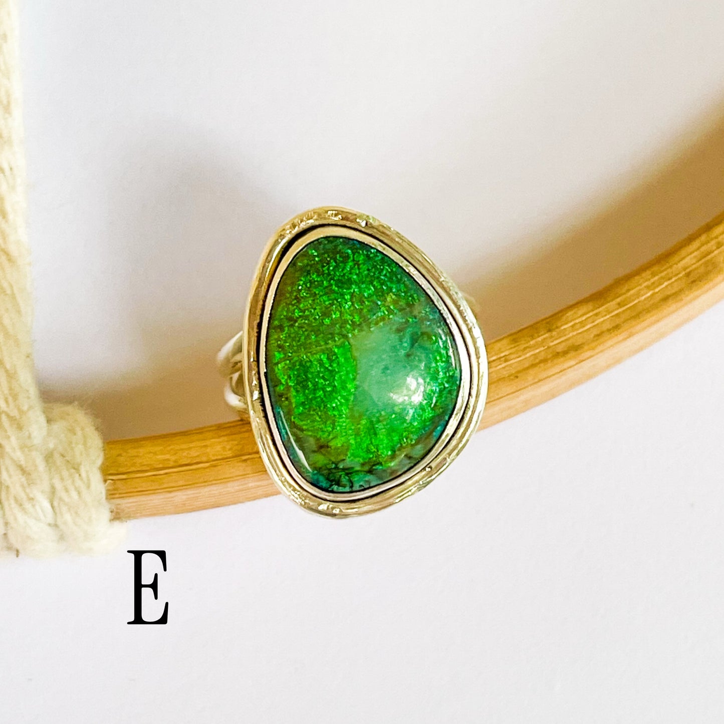 Monarch Sterling Opal Rings - Solid Sterling Silver