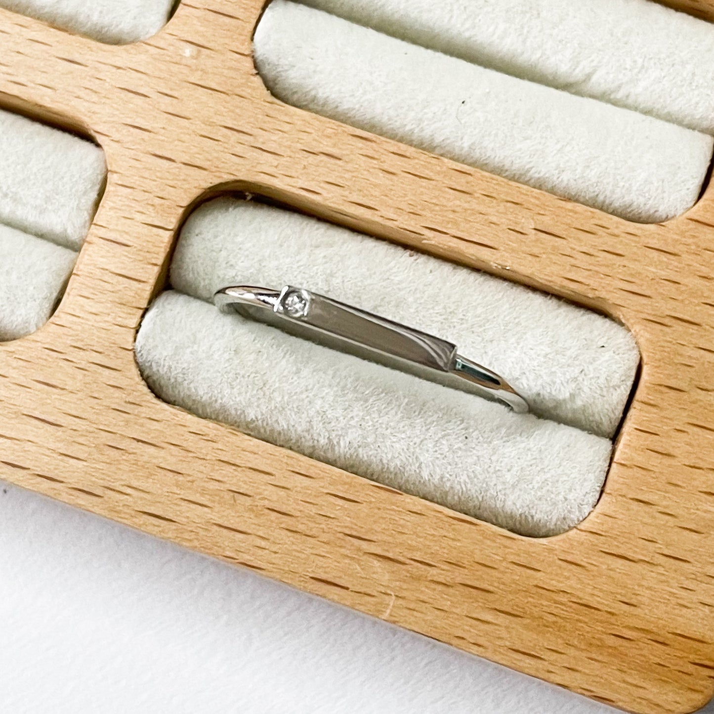 CZ Bar Sized Ring - SSS or Vermeil