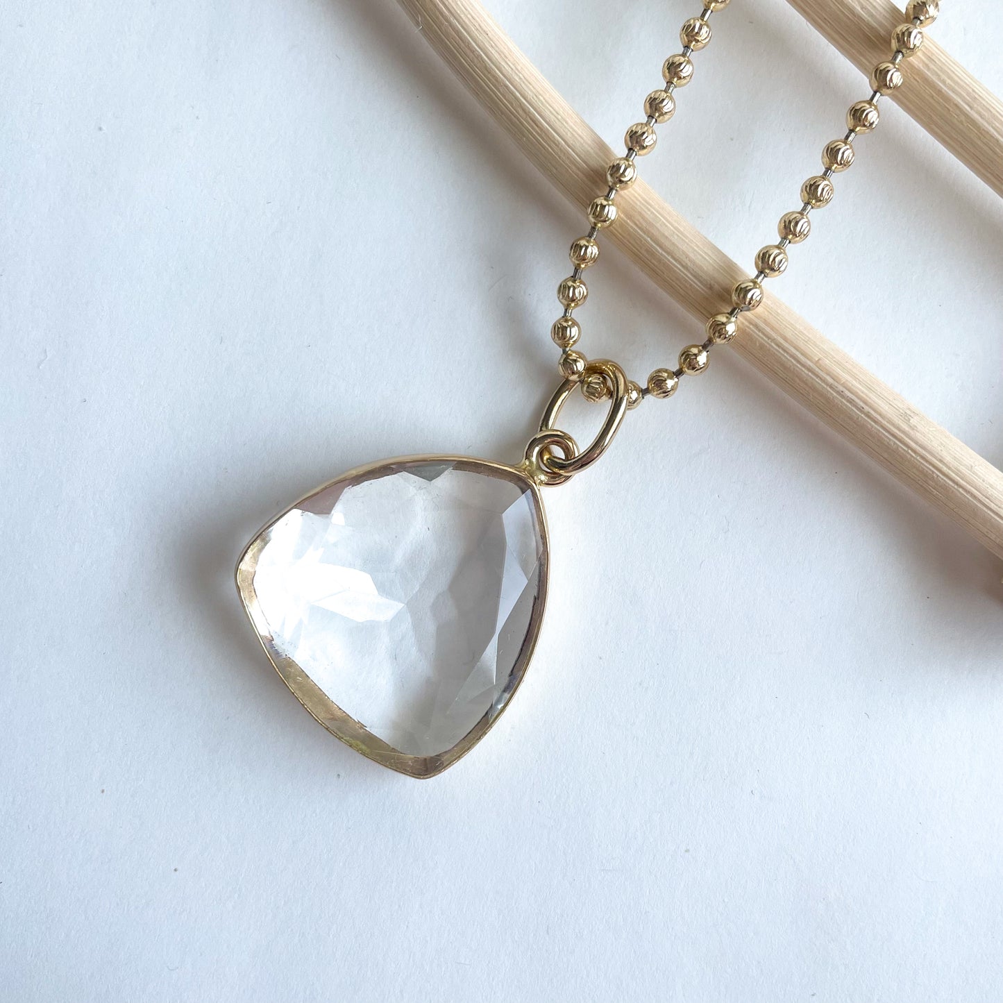 Load image into Gallery viewer, Clear Glass Faceted Pendant - Alchemia
