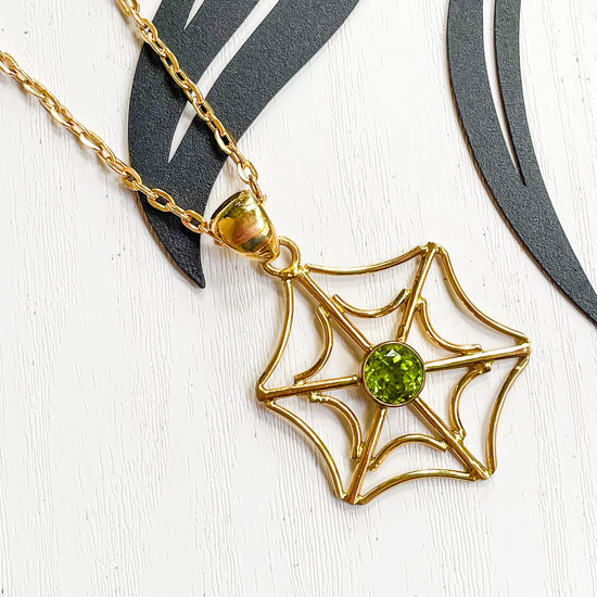 Halloween Spider Web Ring & Pendant  - Alchemia Gold