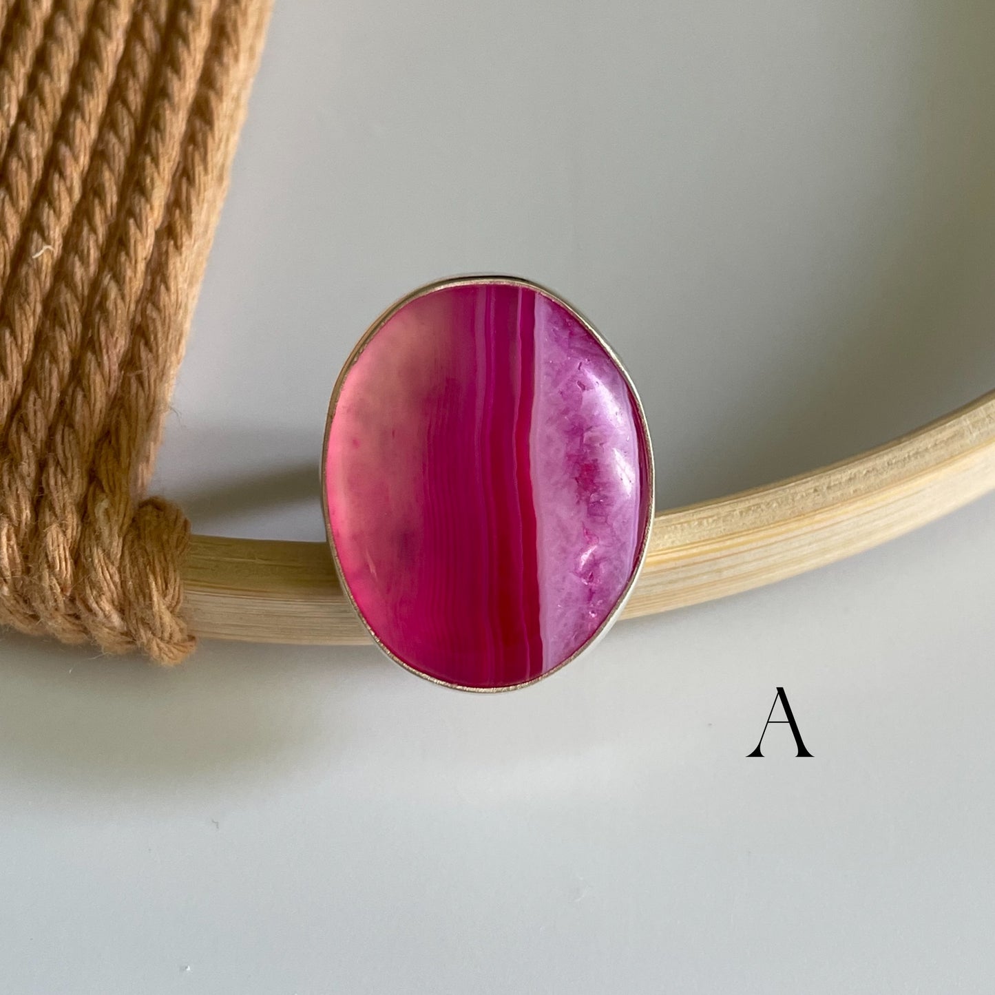 Botswana Agate Rings - Both Metals