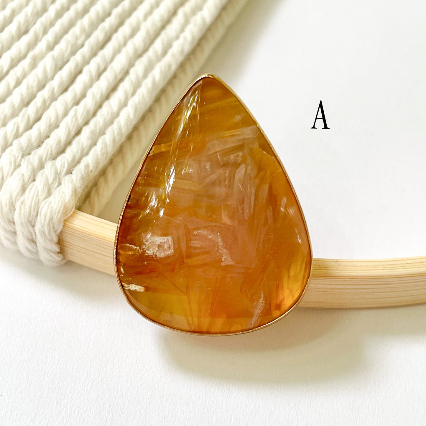 Sagenite Plume Agate Ring - Alchemia Gold