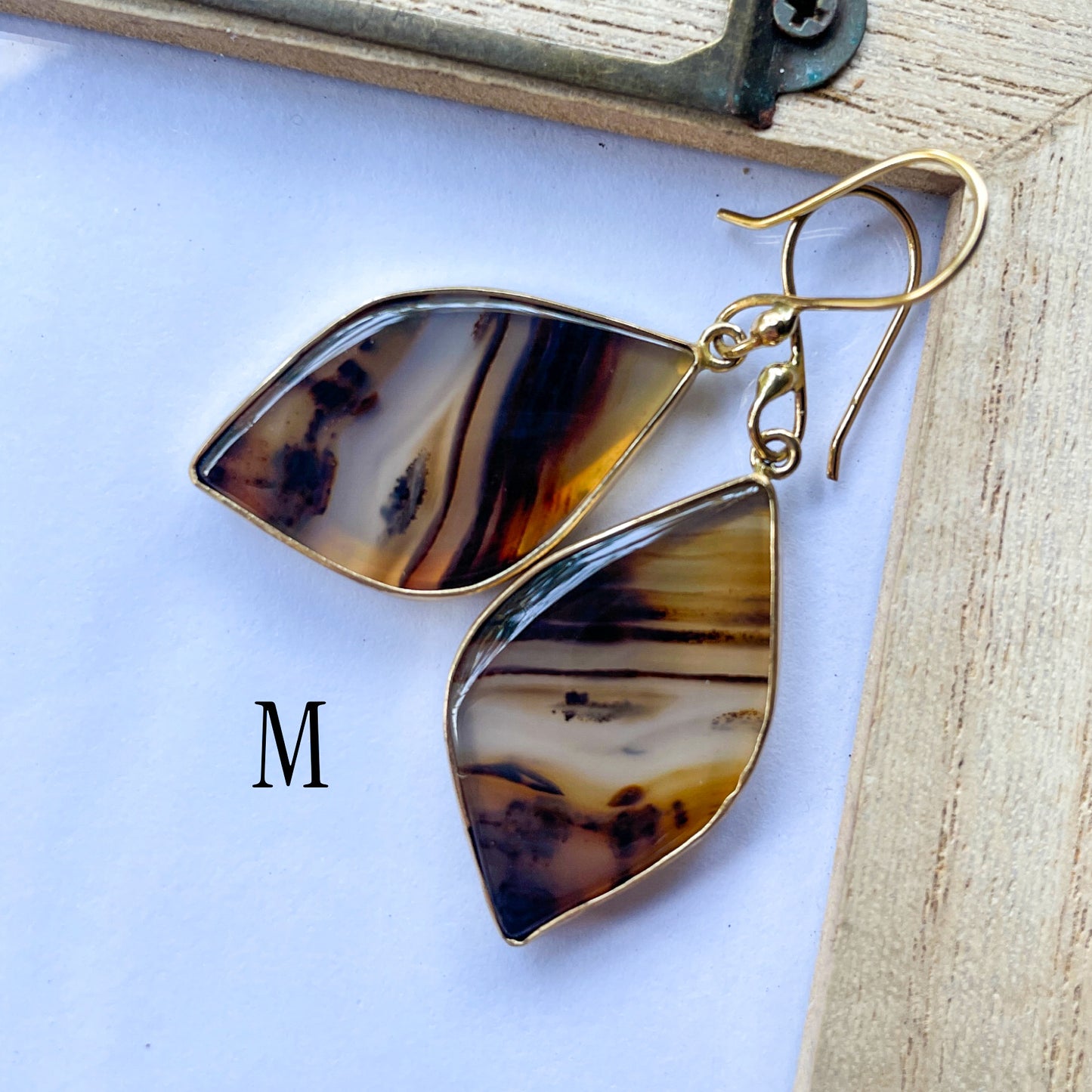 Montana Agate Earrings - Alchemia