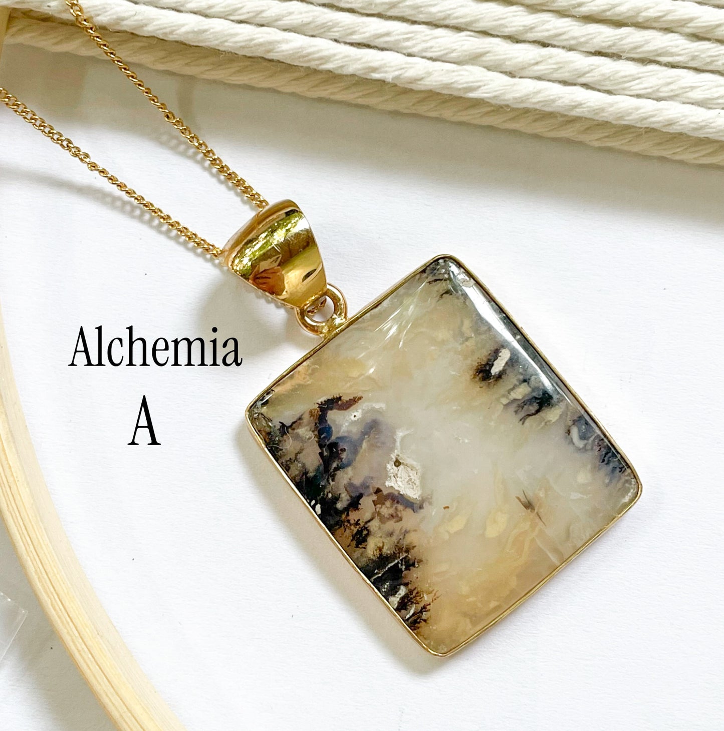 Natural Dendrite Opal Collection - Both Metals