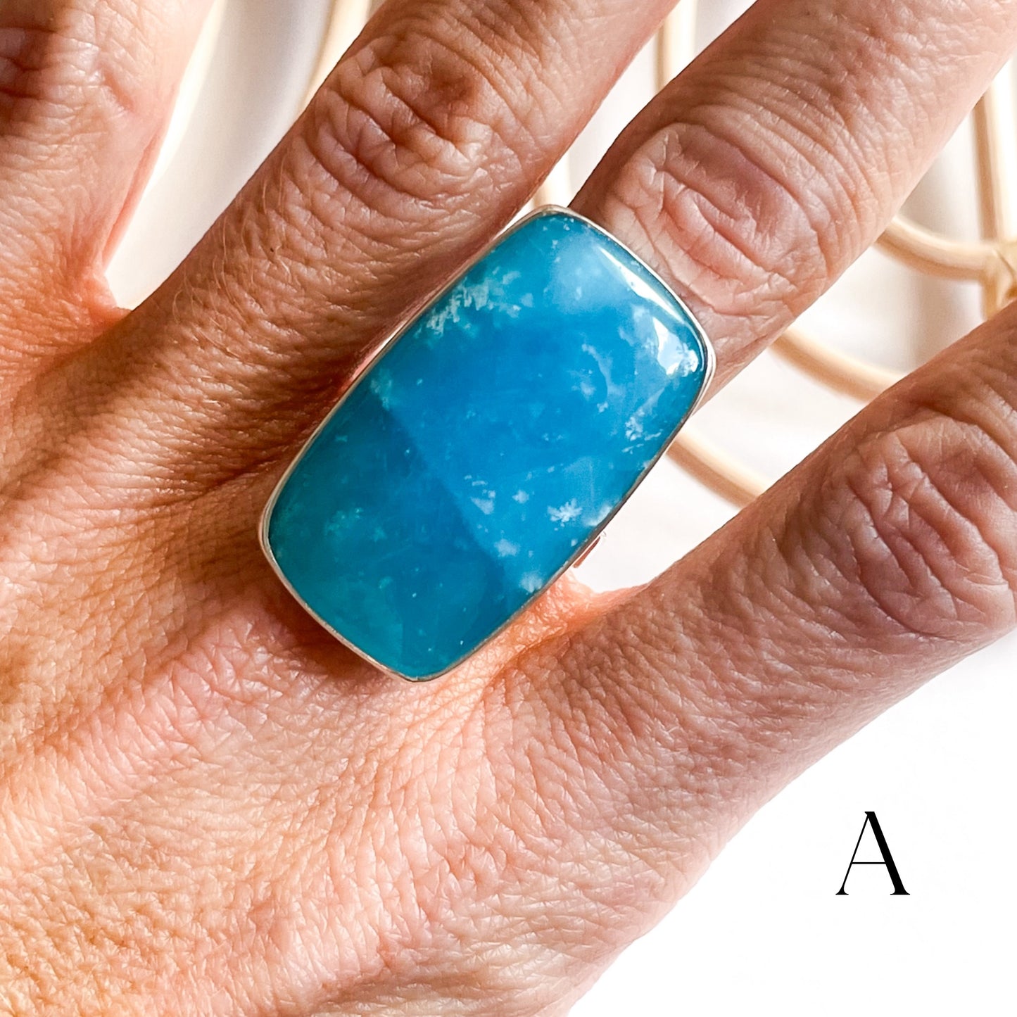 Smithsonite Rings - Solid Sterling Silver