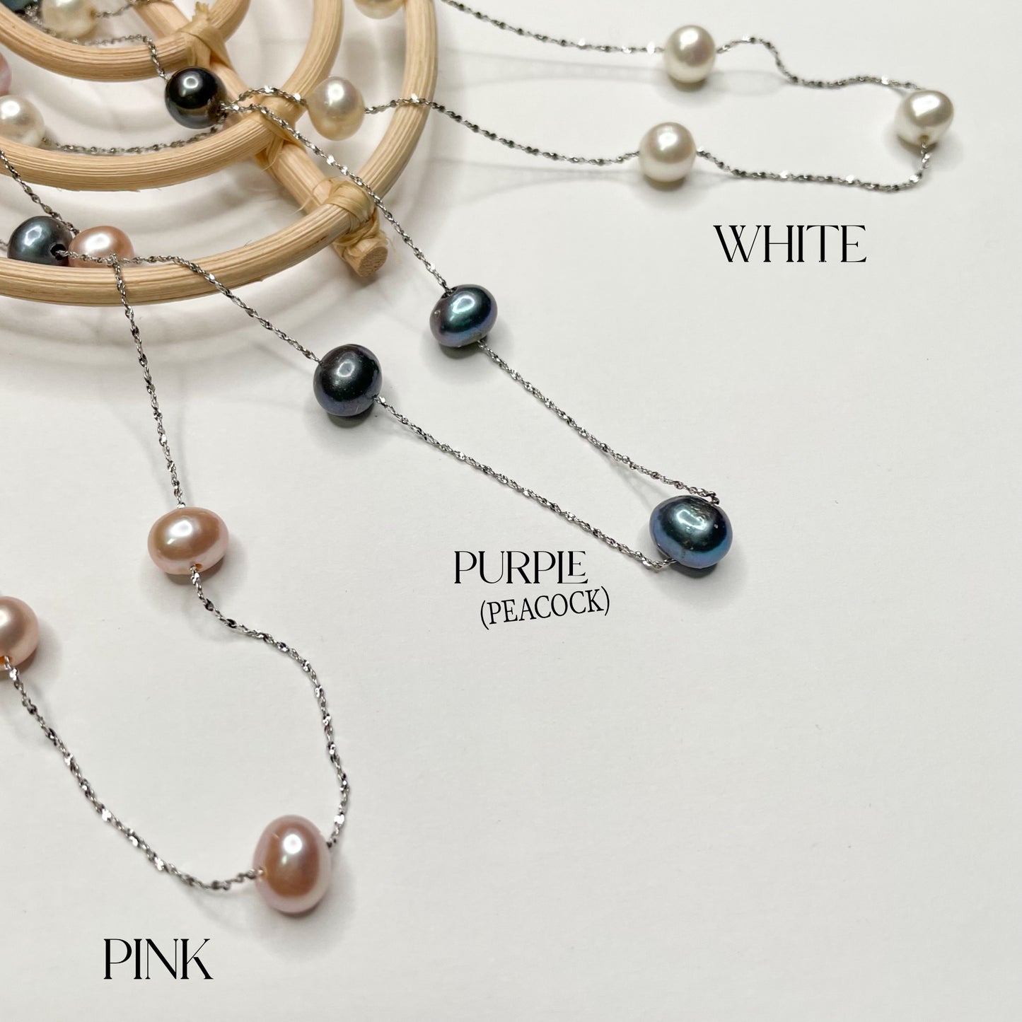 Freshwater Necklace - Solid Sterling Silver