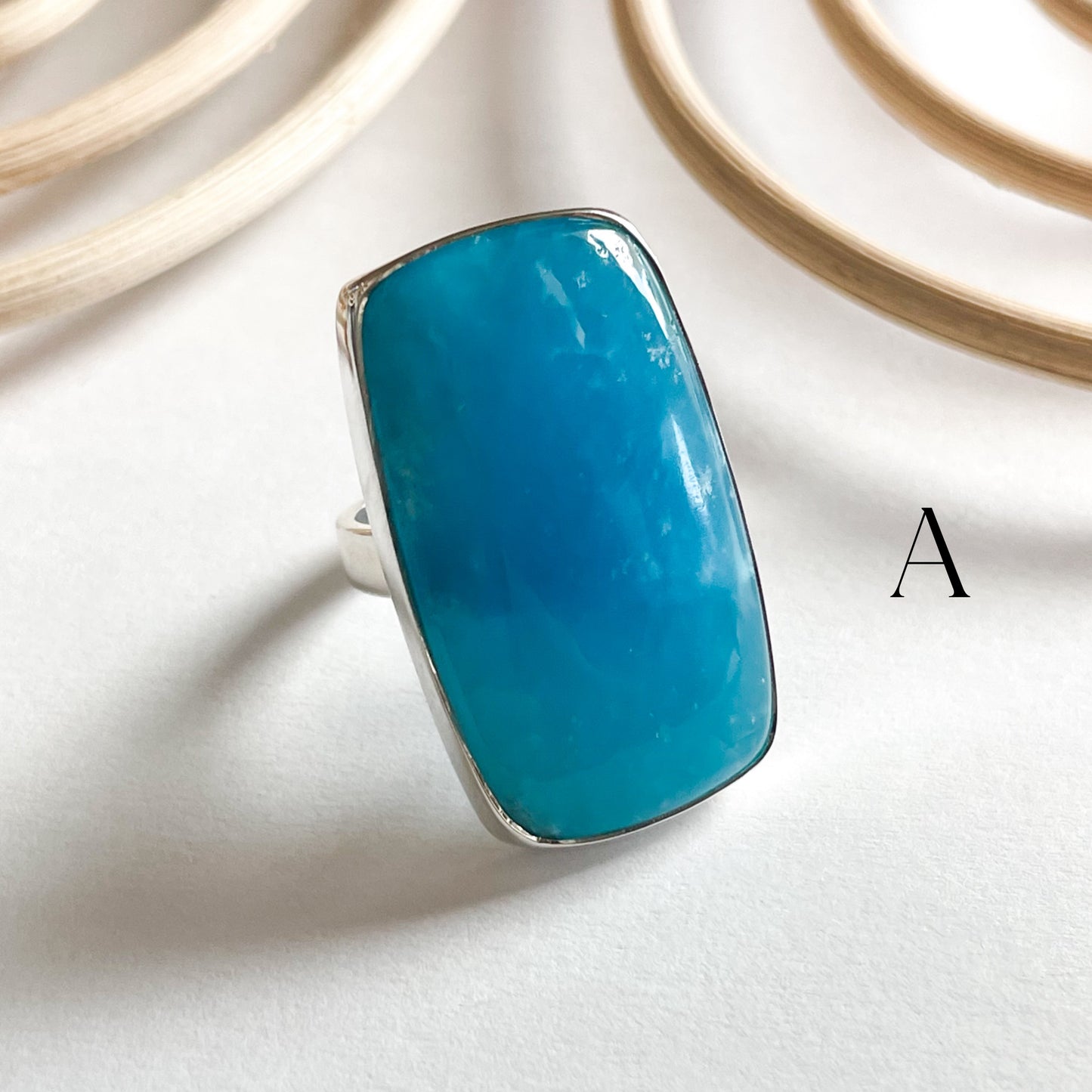 Smithsonite Rings - Solid Sterling Silver