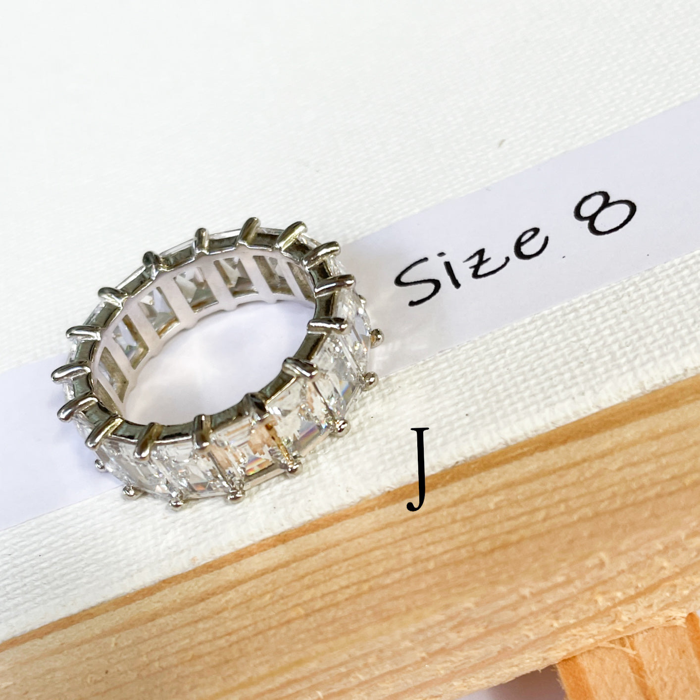 Variety of Stone in Minimalist Size 8 Rings - Solid Sterling Silver
