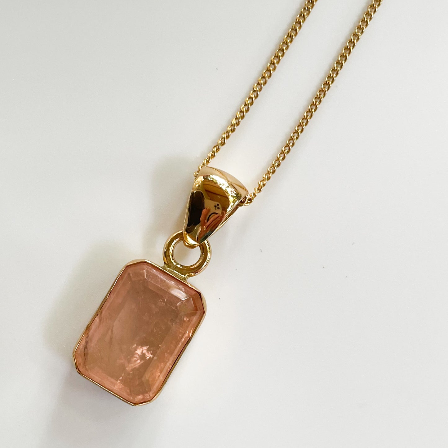 Blush Morganite Fusion - Both Metals