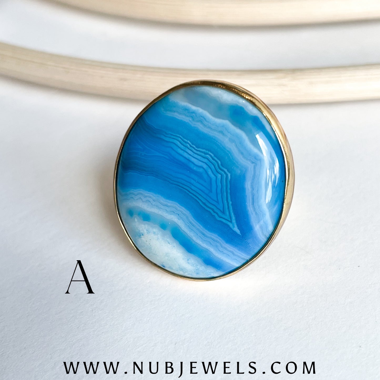 Botswana Agate Rings - Both Metals