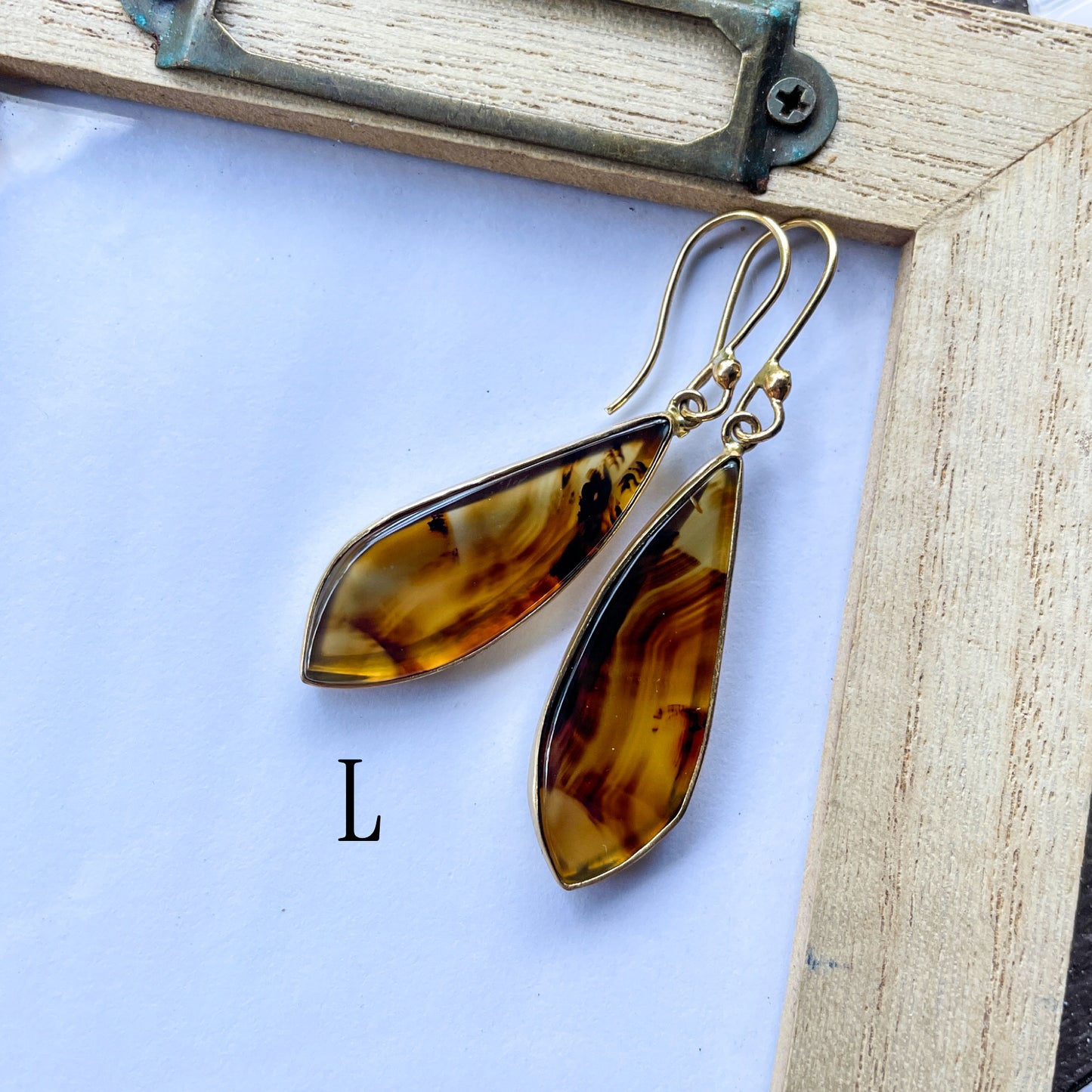 Montana Agate Earrings - Alchemia