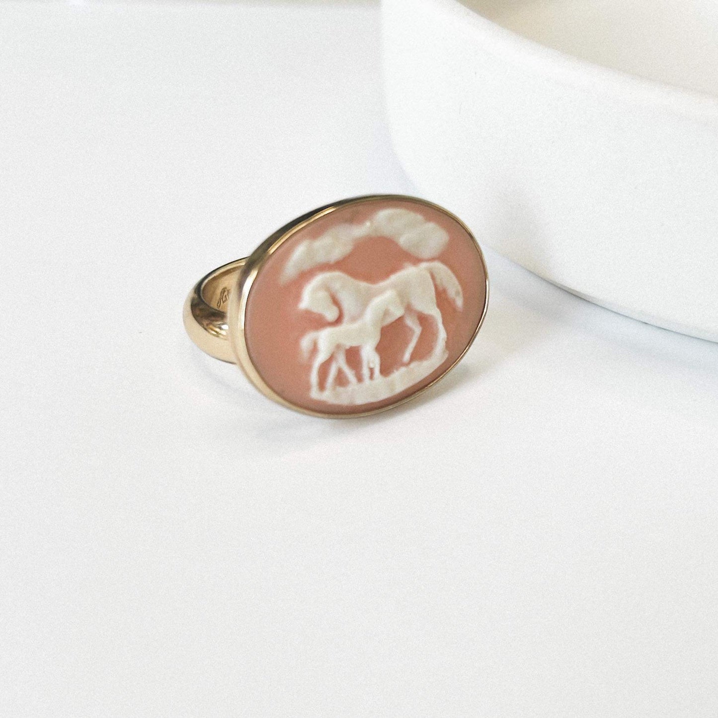 Mare & Colt Cameo Pendant & Ring - Alchemia Gold