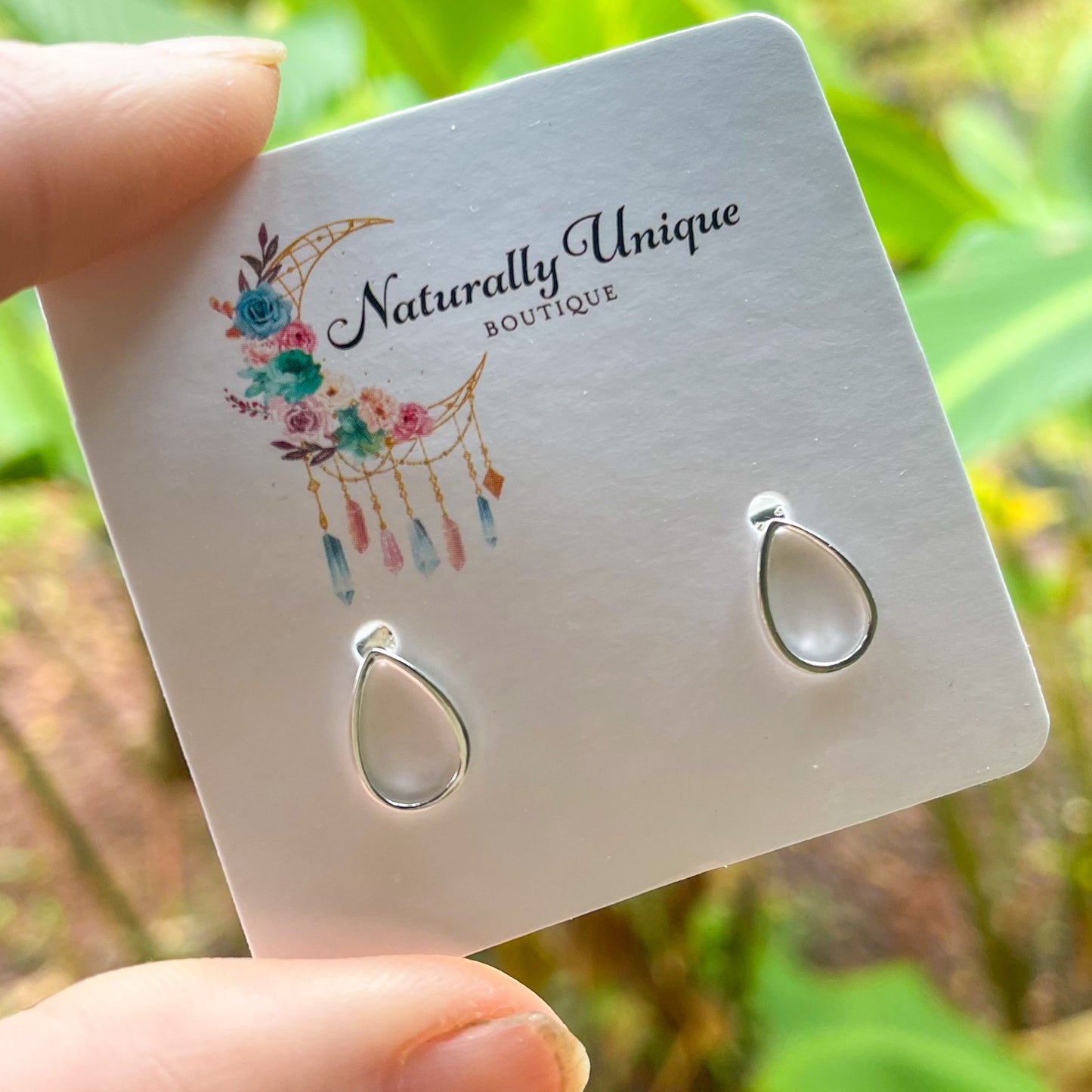 Dainty Hollow Oval Studs - Silver & Gold