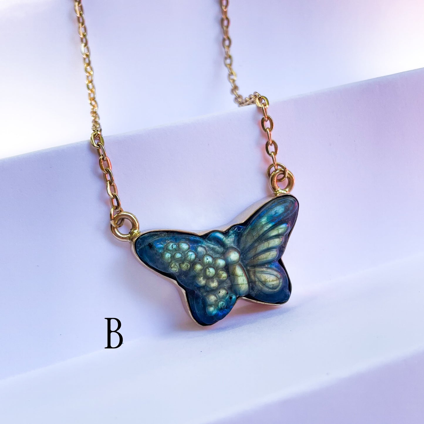 Butterfly Labradorite Necklaces - Alchemia Gold