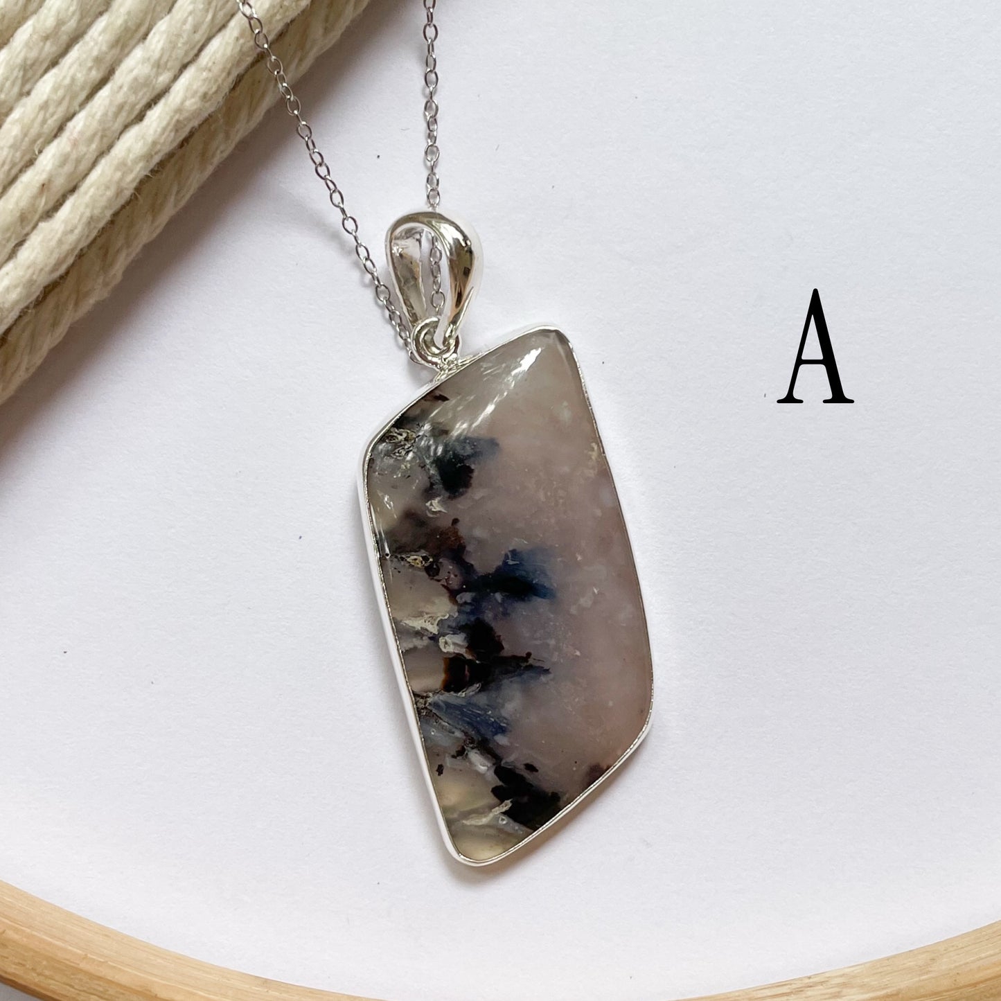 Natural Dendrite Opal Collection - Both Metals