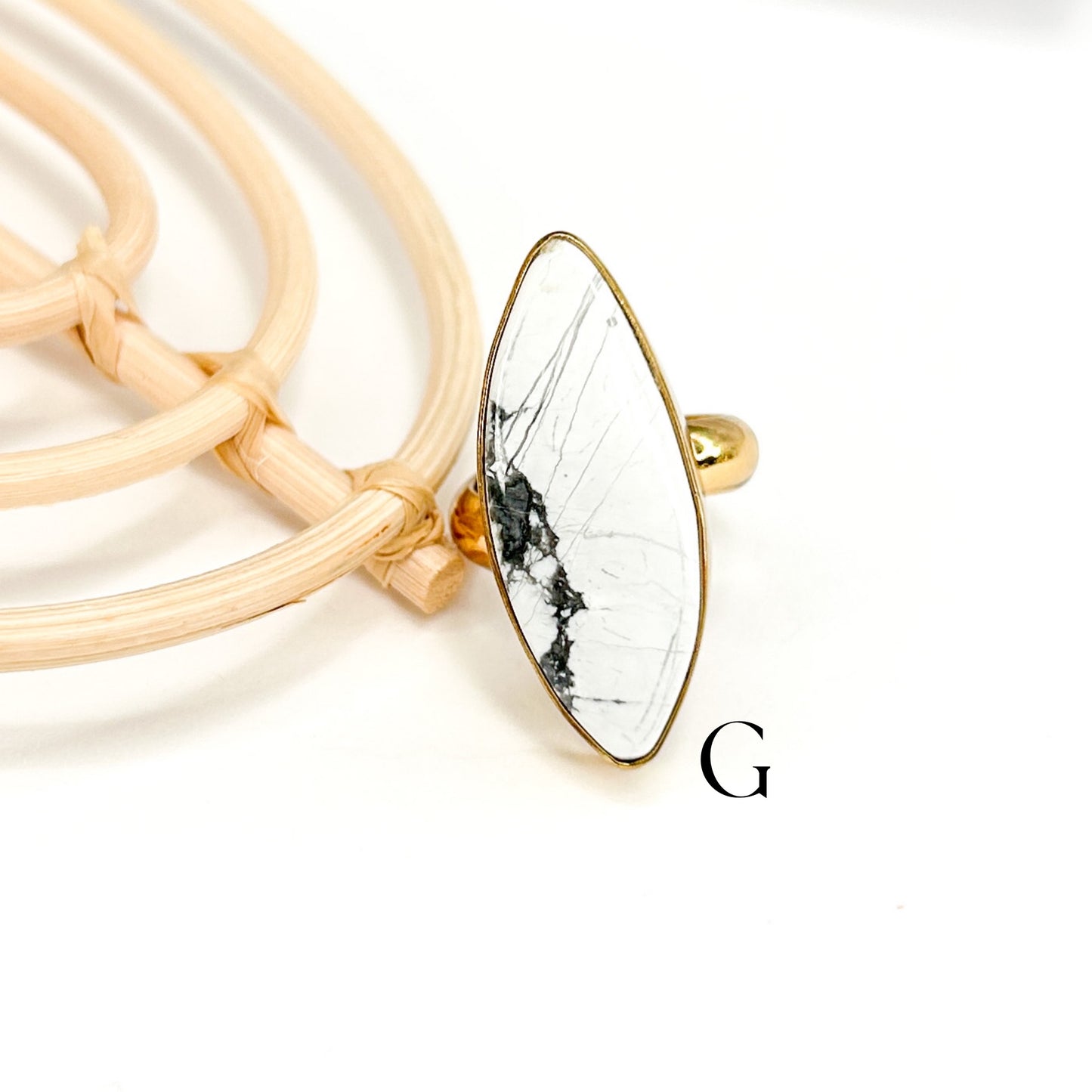 White Howlite Ring Mix - Alchemia