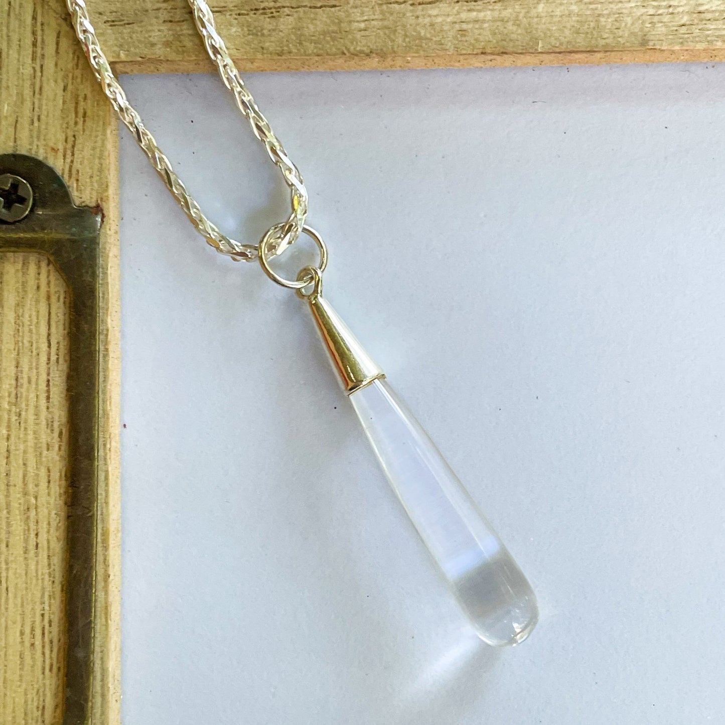 Color Drop Pendant - Both Metals