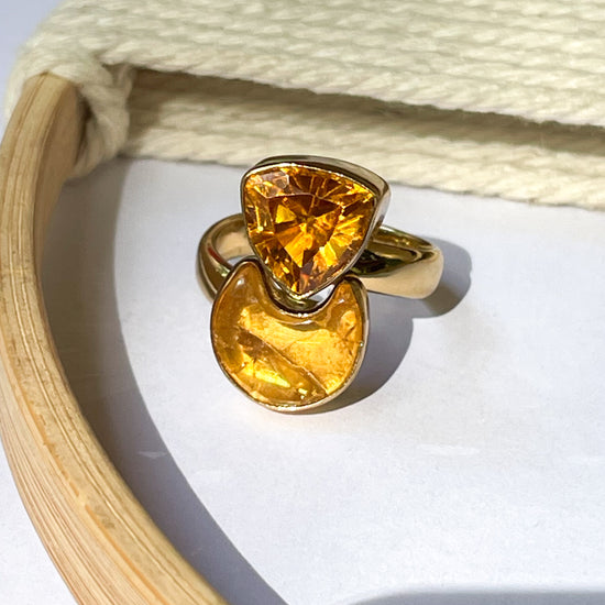 Citrine Moon & Opalite Bypass - Alchemia