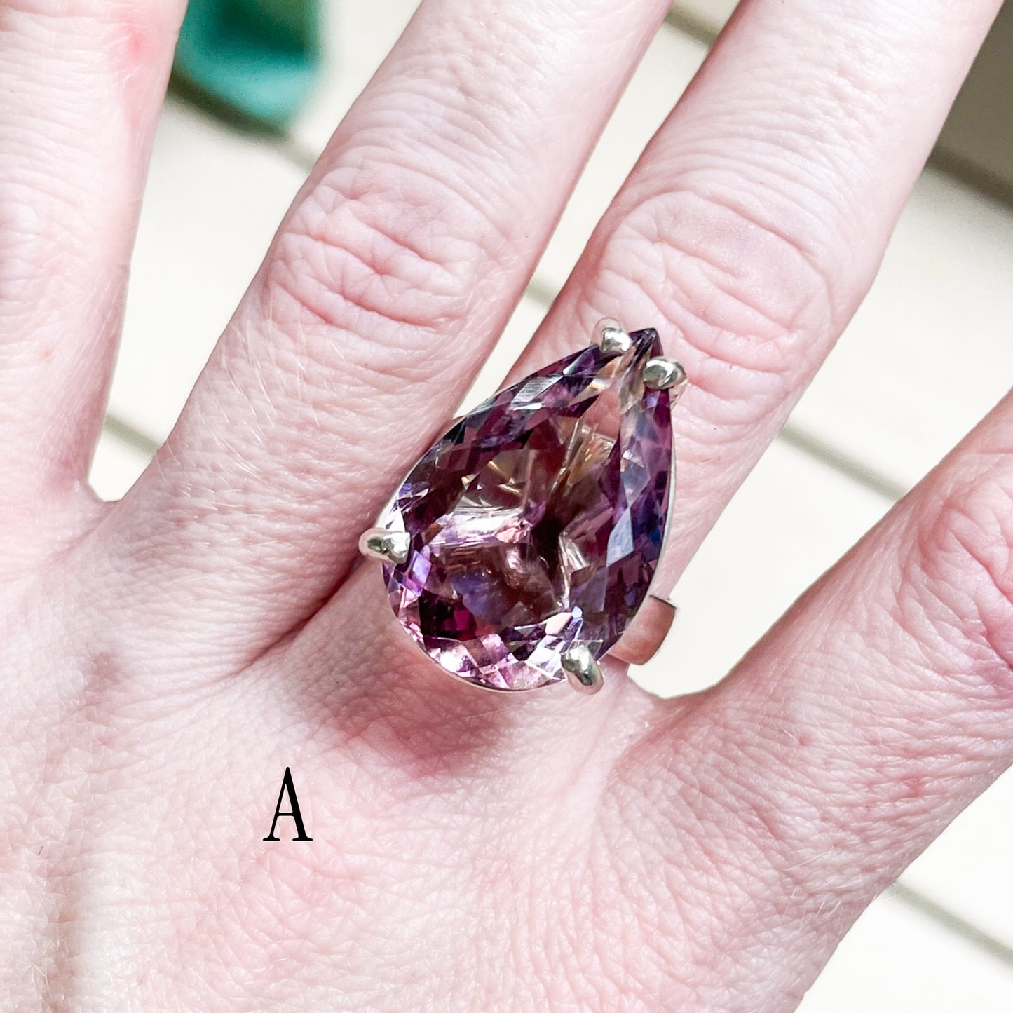 Ametrine Jumbo Prong - Solid Sterling Silver