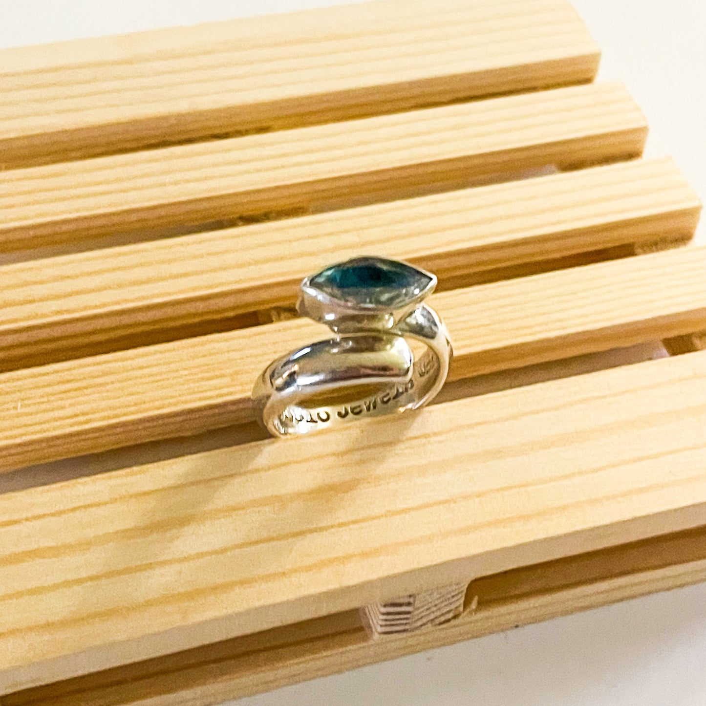 CZ Evil Eye Ring - Solid Sterling Silver