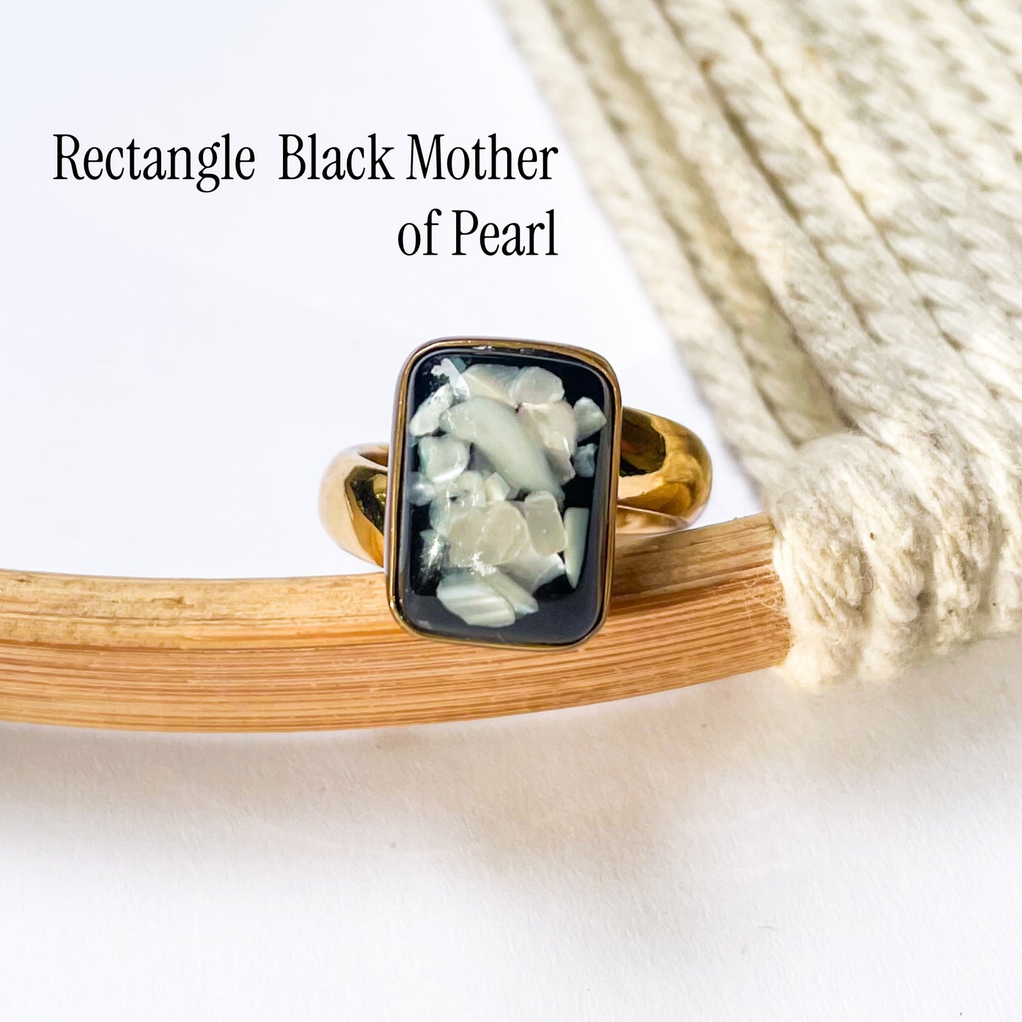 Shell Cluster Resin Doublet Ring - Alchemia