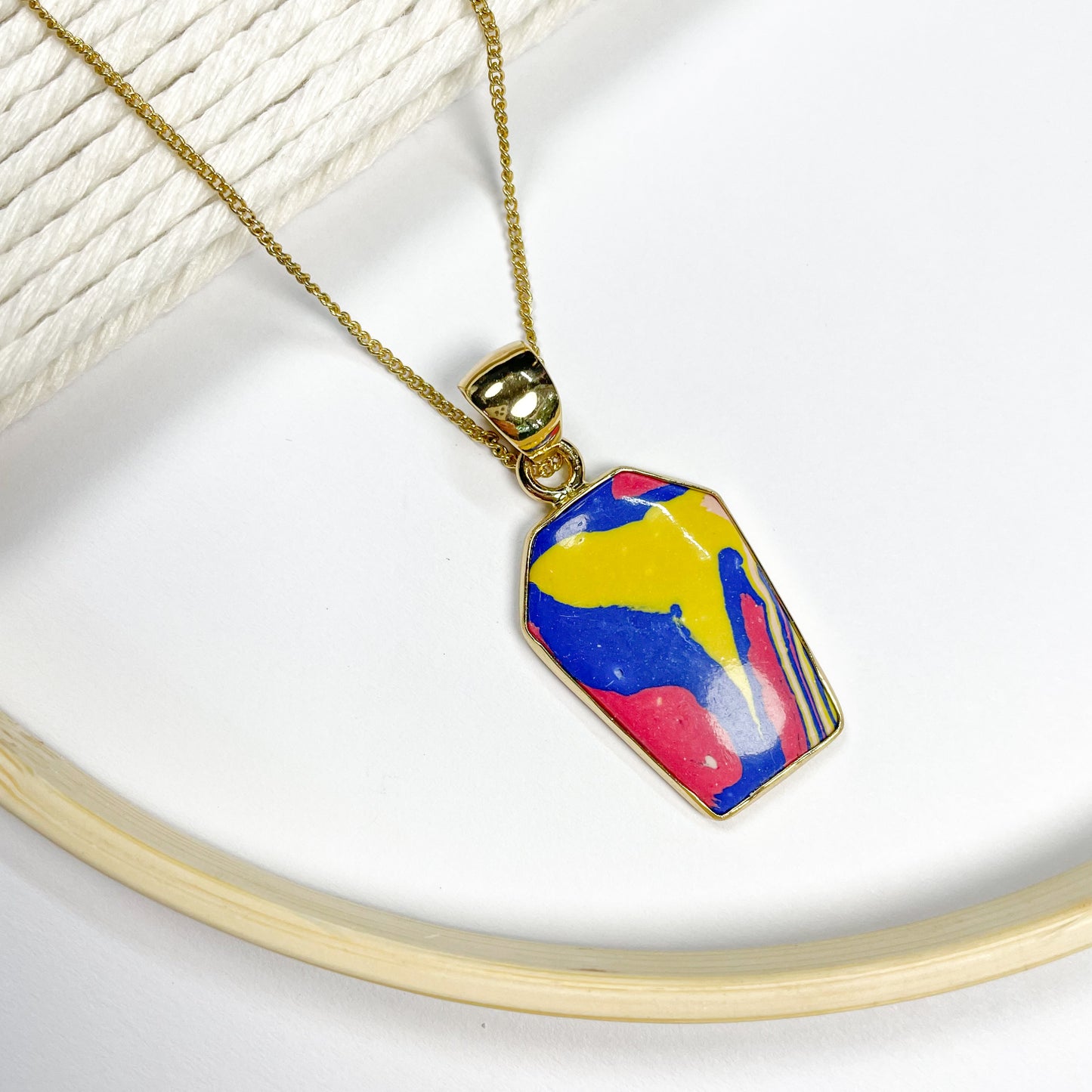 Fordite Pendant - Alchemia Gold