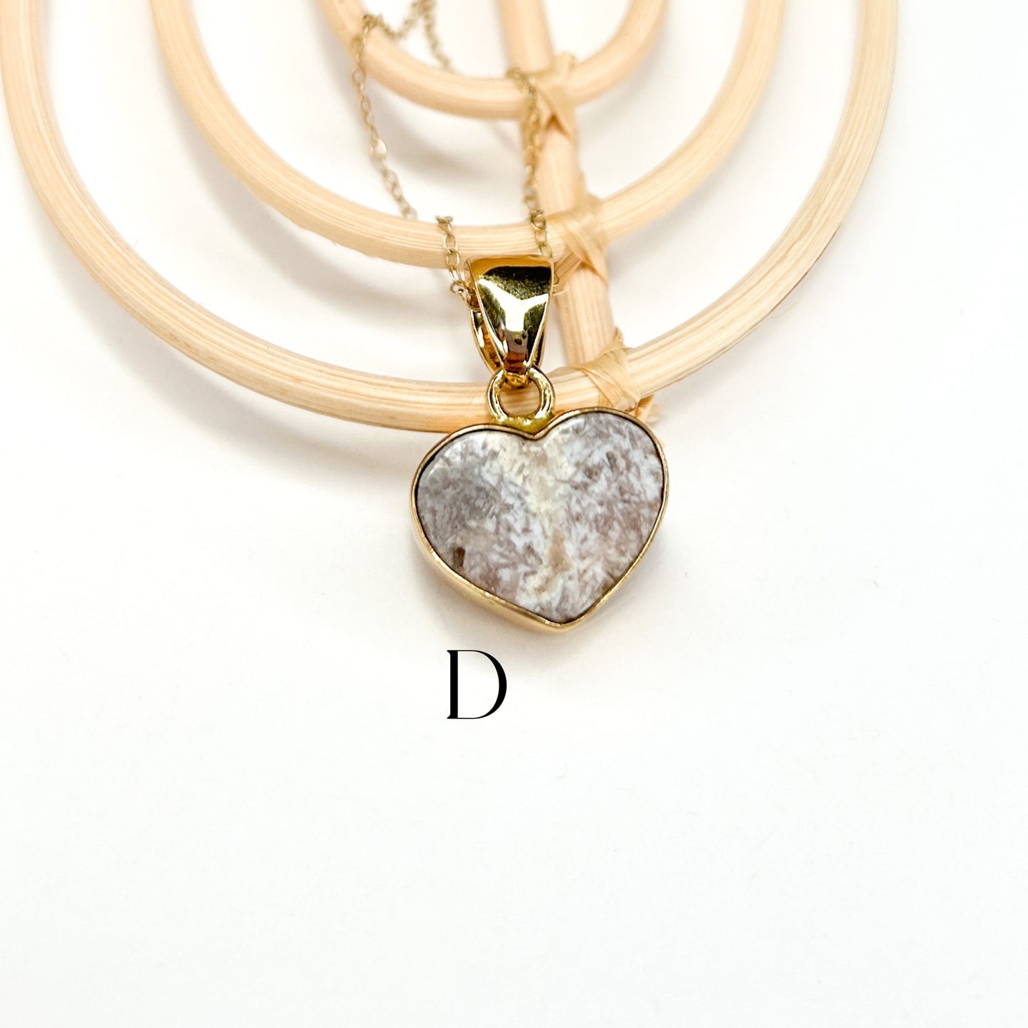 Pink Amethyst Heart Pendant - Alchemia