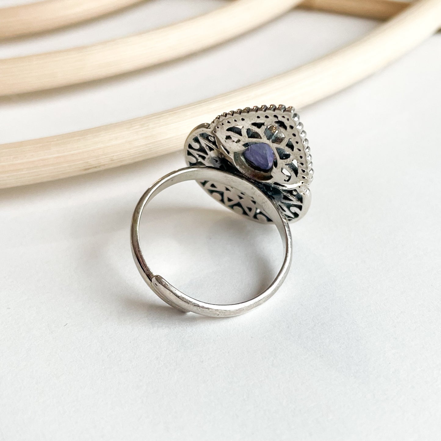 Tanzanite Ring - Solid Sterling Silver