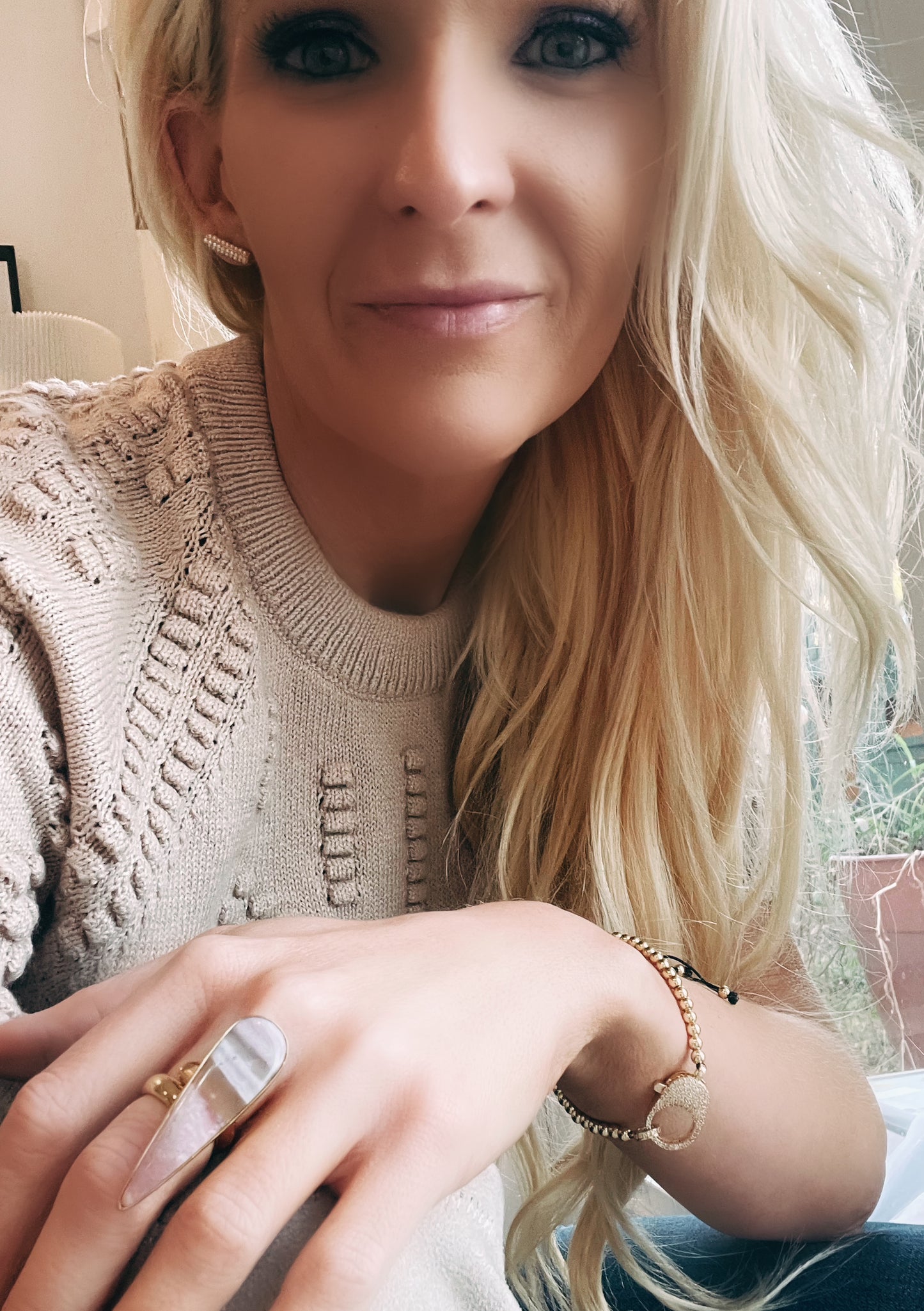 Long Pearl Bar Studs - 18k Gold Filled