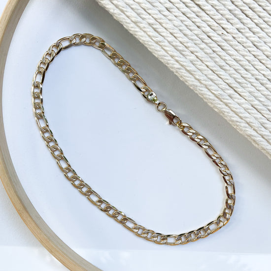 Thick Figaro Anklet-18k Gold Filled