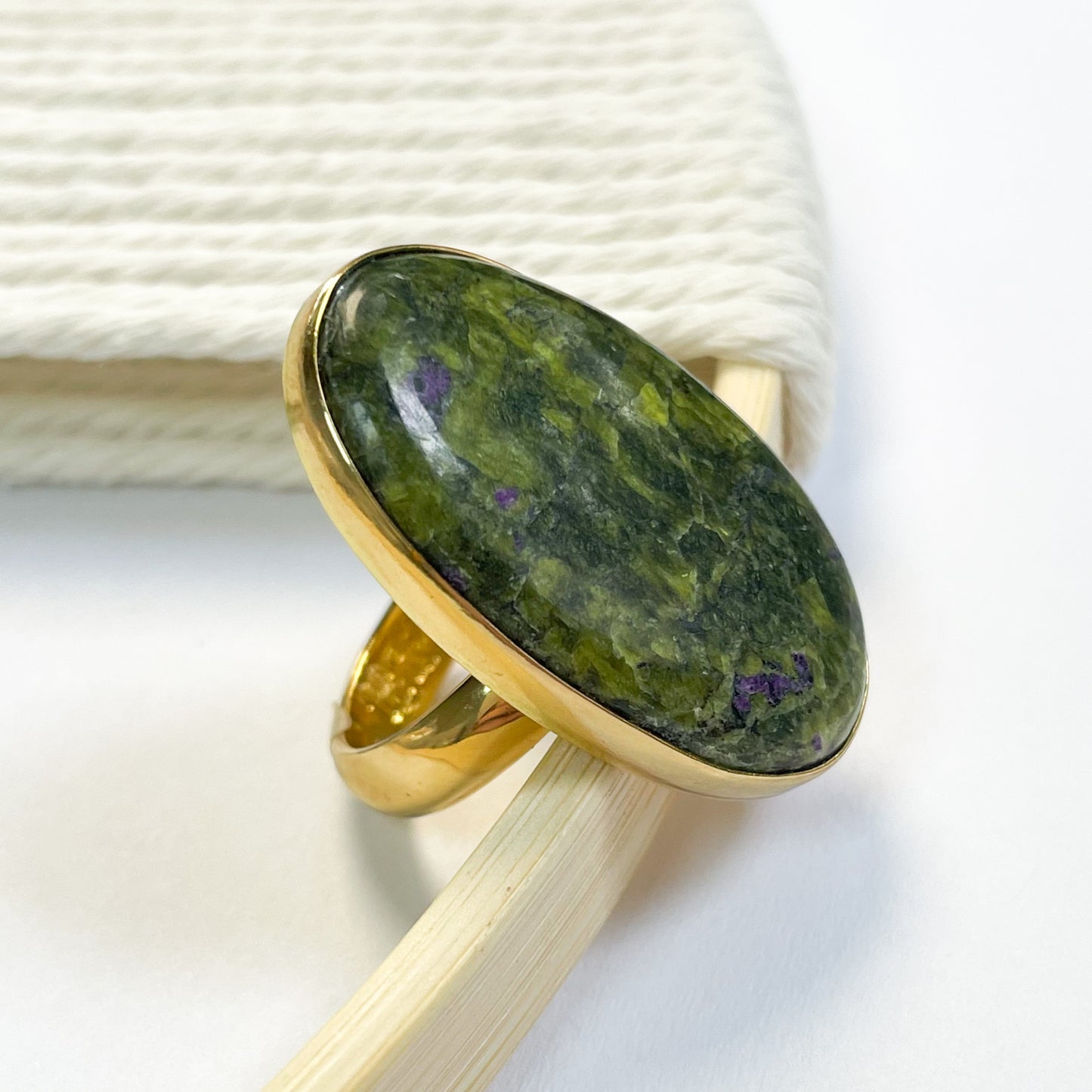 Ruby Zoisite Ring - Alchemia Gold