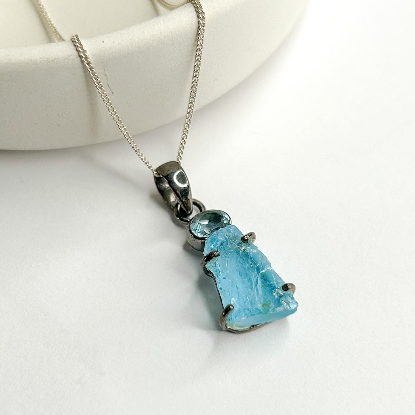 Rainbow Moonstone & Raw Multi Stone Collection - Solid Sterling Silver