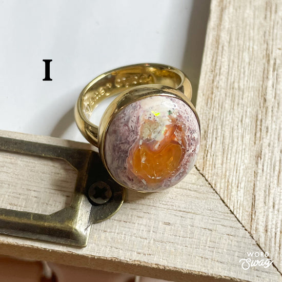 Mexican Fire Opal Ring - Alchemia