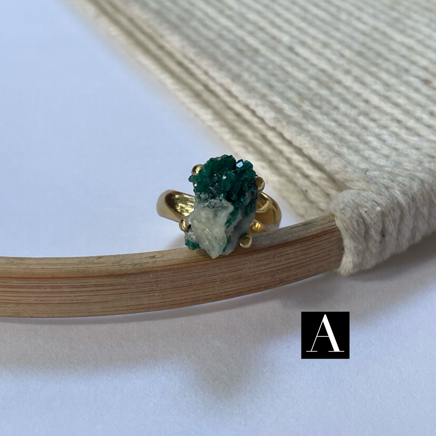 Freeform Chrome Diopside Ring - Alchemia