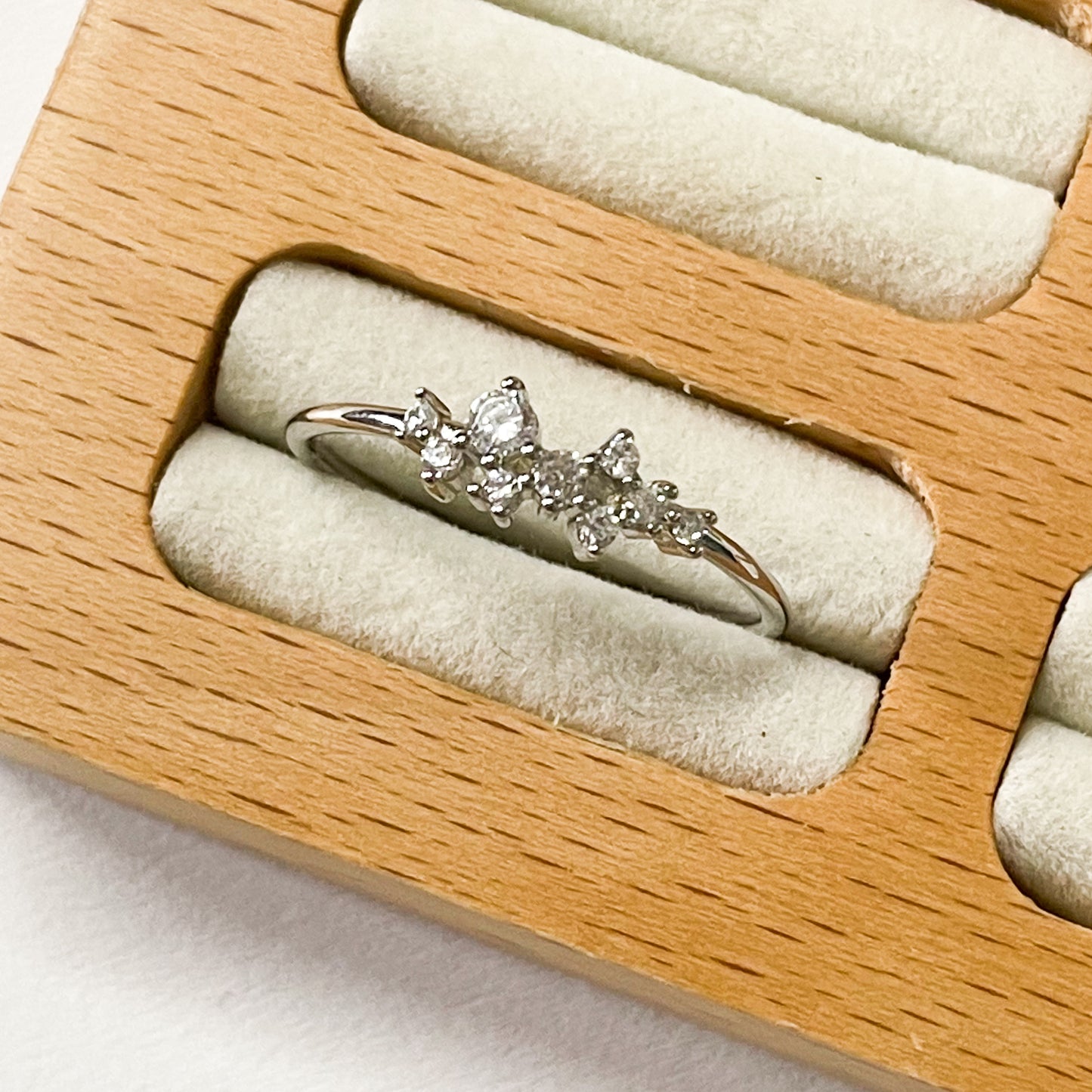 CZ Sprinkles Sized Ring - SSS or Vermeil