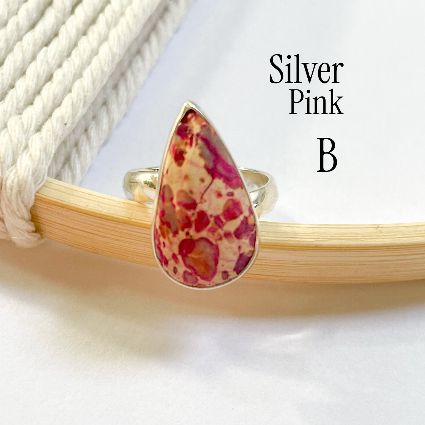 Colorful Jasper Rings - Both Metals
