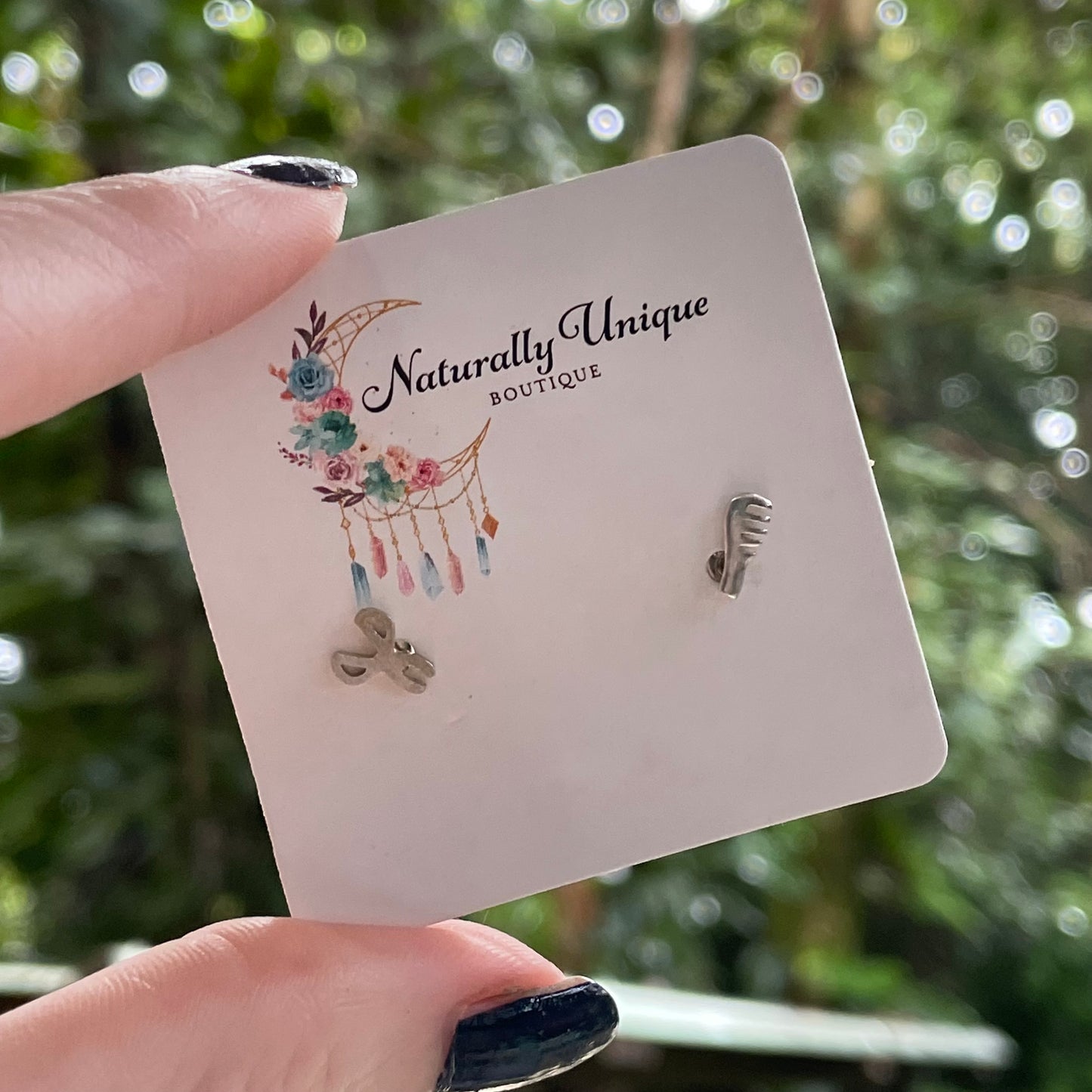 Dainty Hairdresser Studs - Solid Sterling Silver