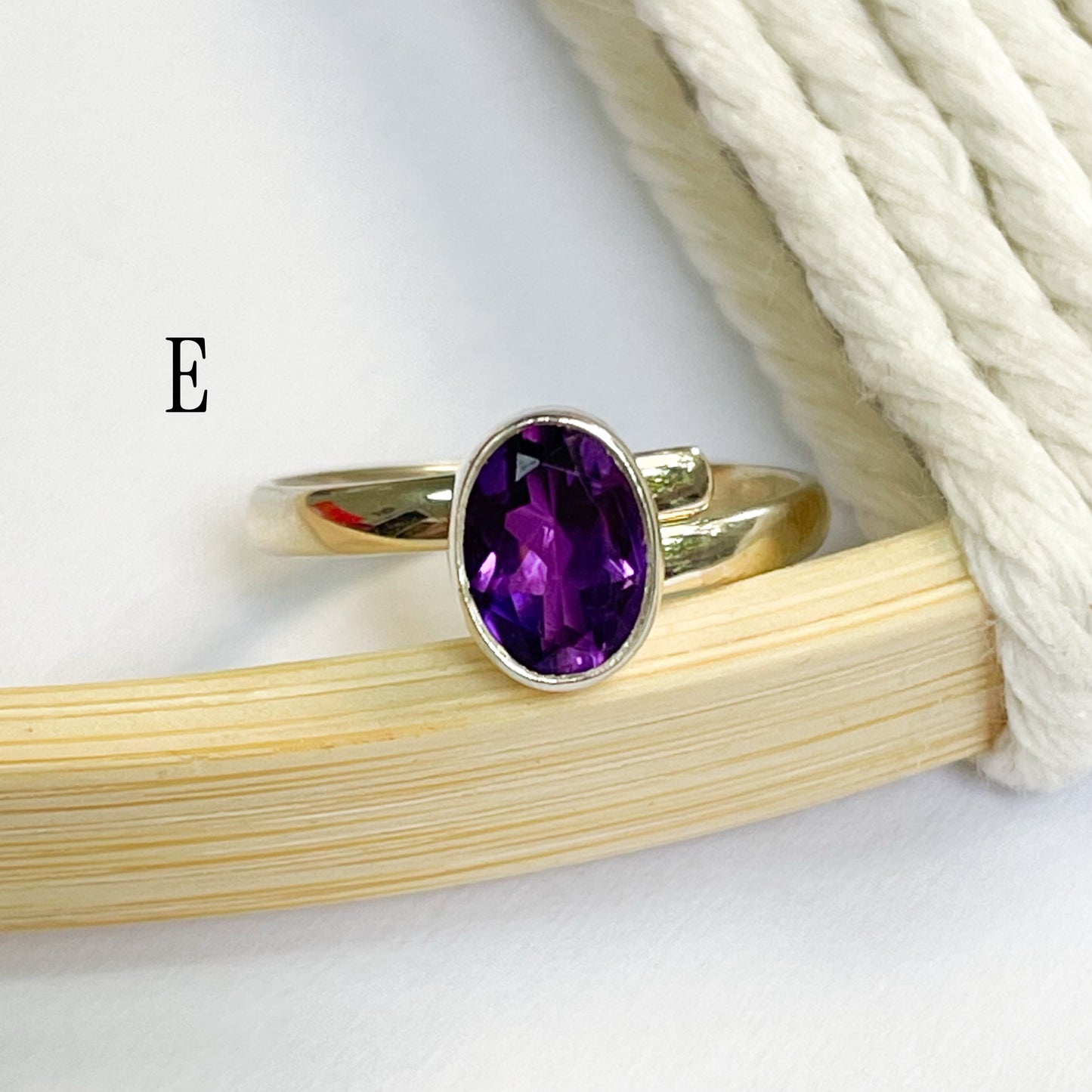 Dainty Gemstone Variety of Rings - Solid Sterling Silver