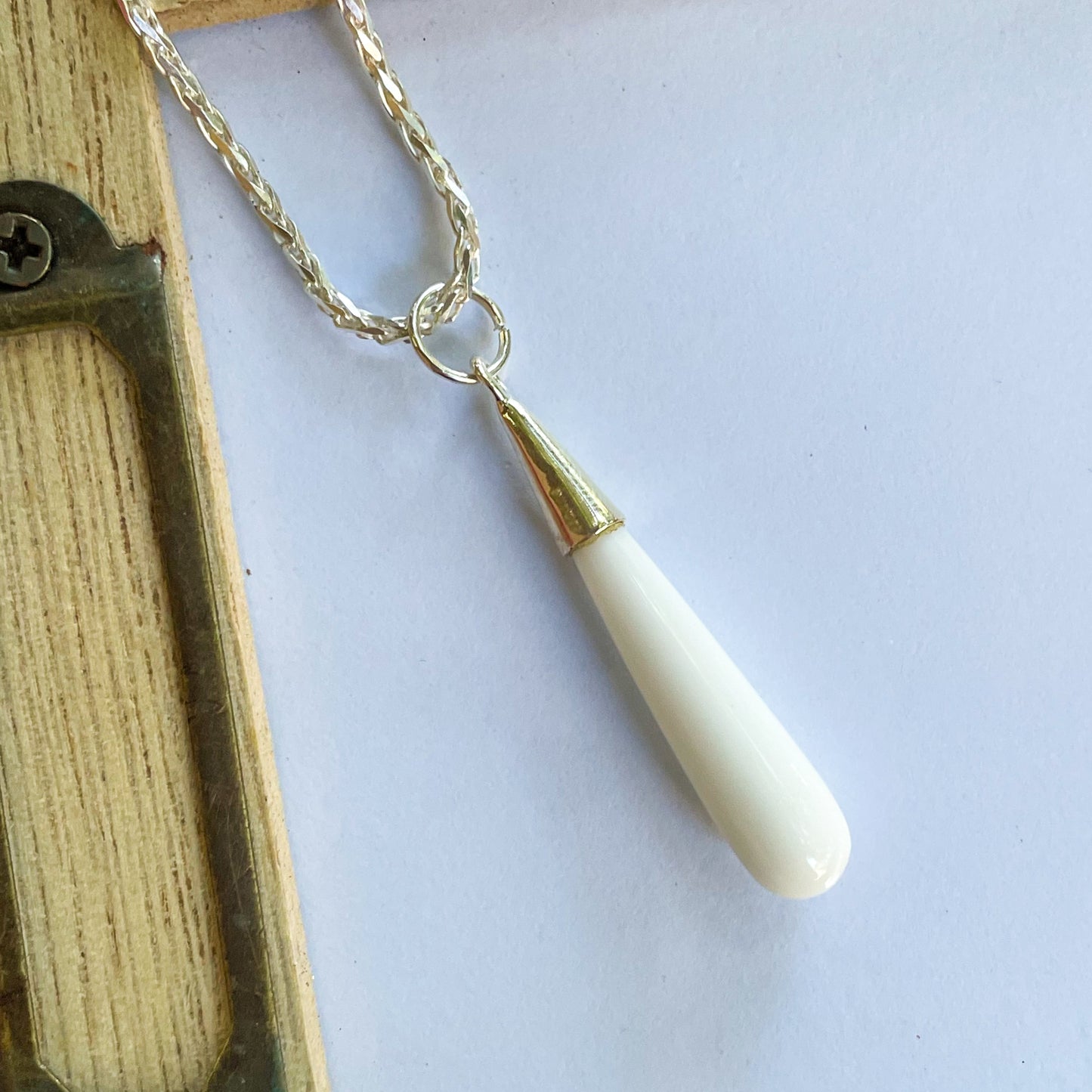Color Drop Pendant - Both Metals