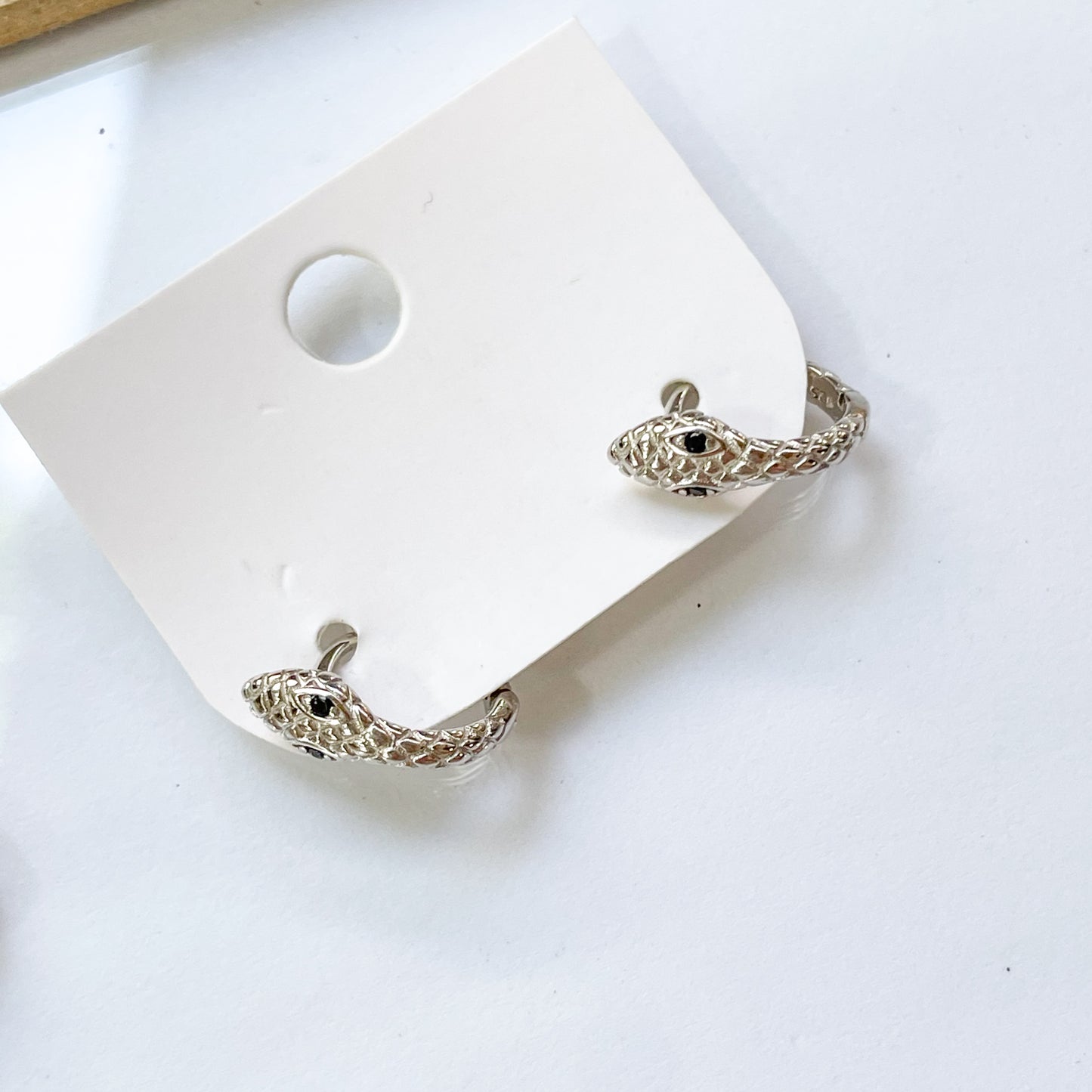 Snake Huggies - Solid Sterling Silver