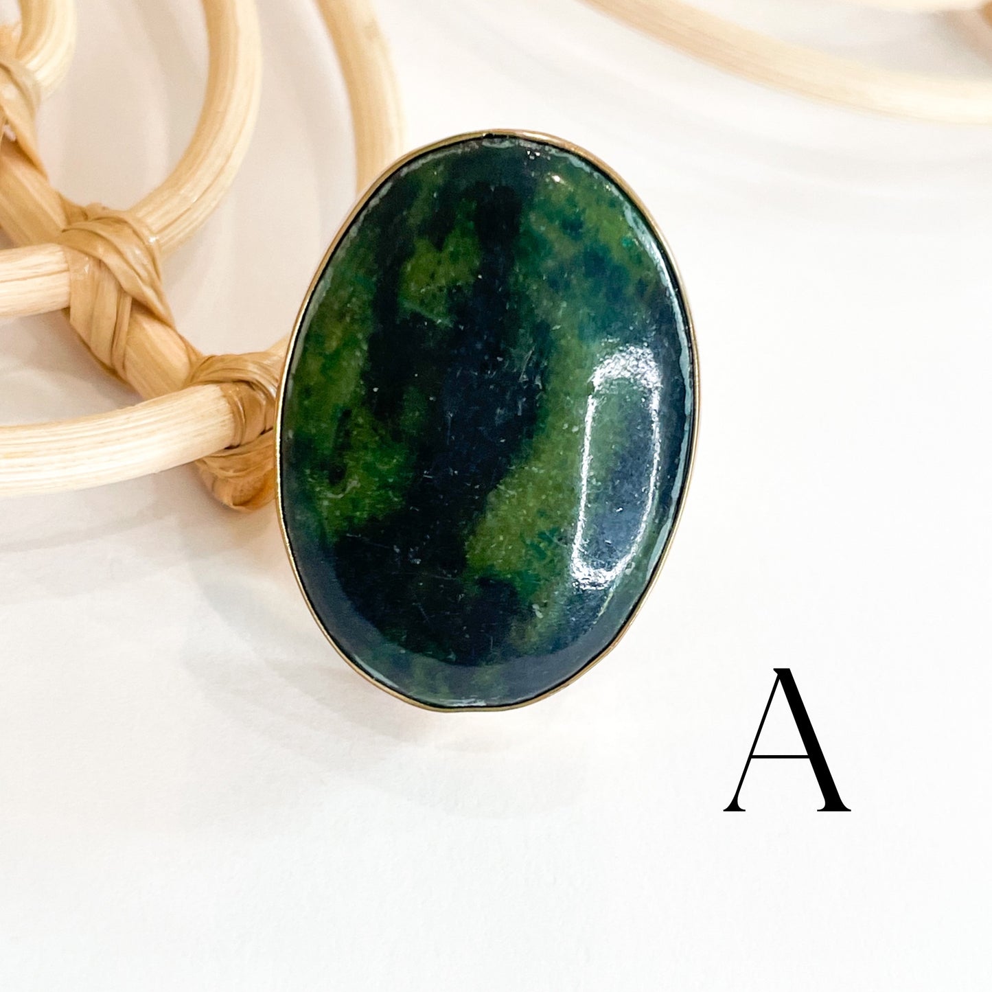Chrysocolla Azurite Ring - Alchemia