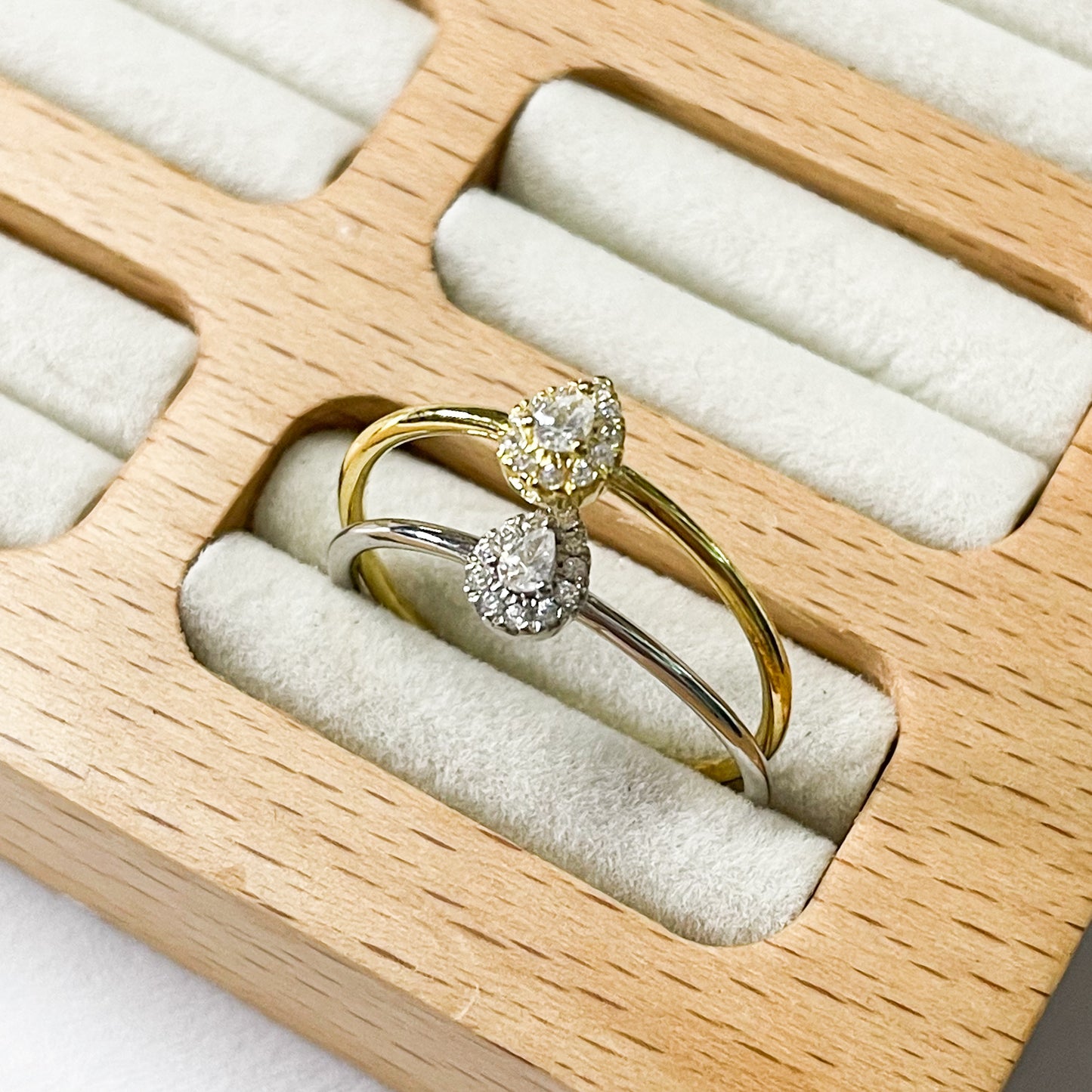 Glistening Teardrop CZ Teardrop Sized Ring - SSS or Vermeil